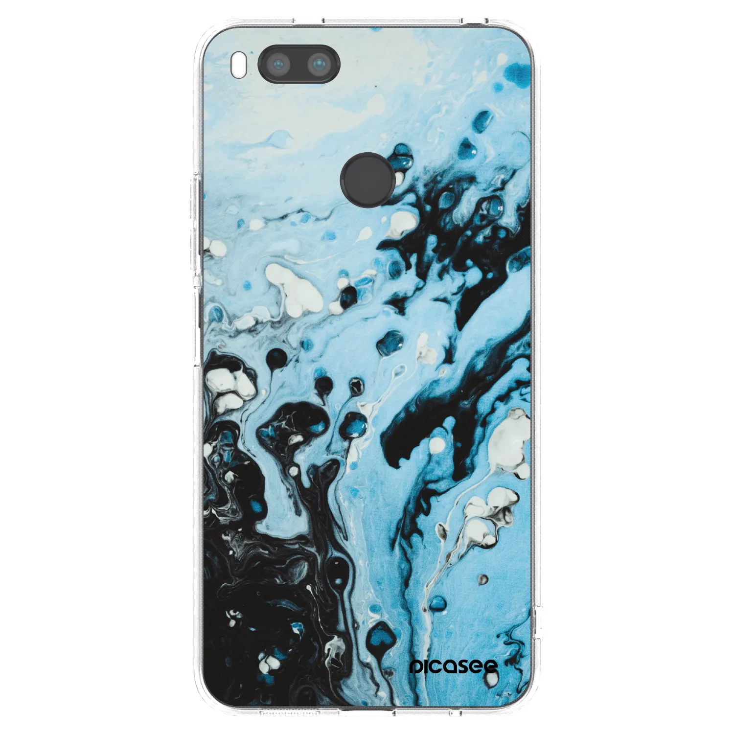 Picasee husă transparentă din silicon pentru Xiaomi Redmi A1 - Organic blue