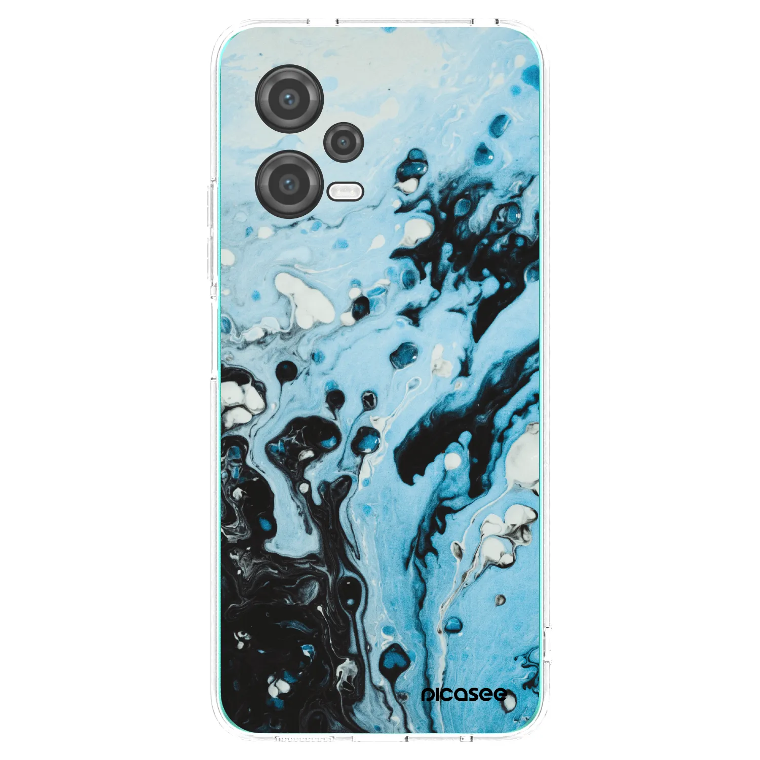 Picasee husă transparentă din silicon pentru Xiaomi Poco X5 - Organic blue