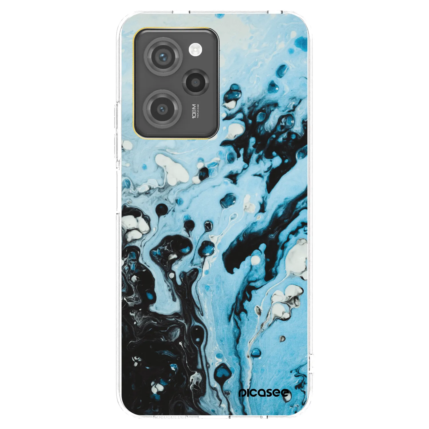 Picasee husă transparentă din silicon pentru Xiaomi Poco X5 Pro - Organic blue