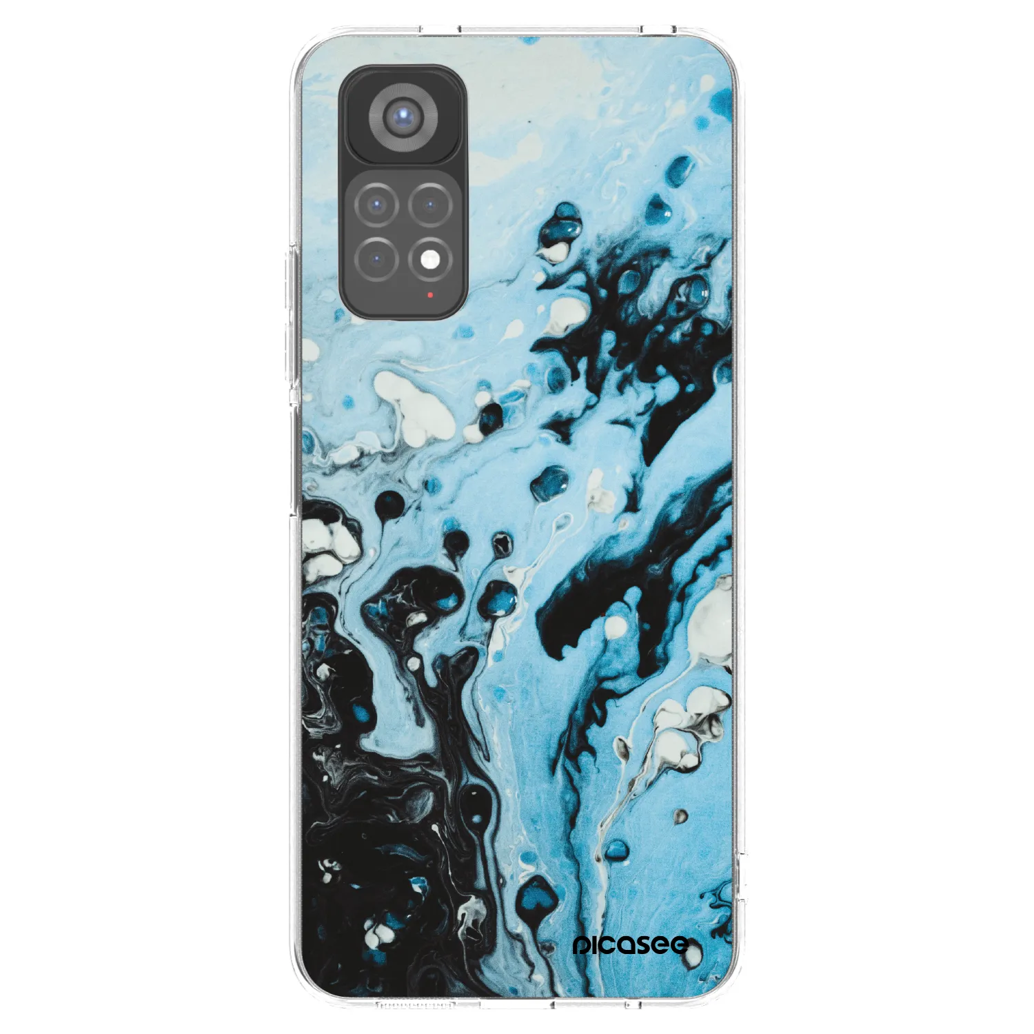 Picasee husă transparentă din silicon pentru Xiaomi Redmi Note 11S 5G - Organic blue