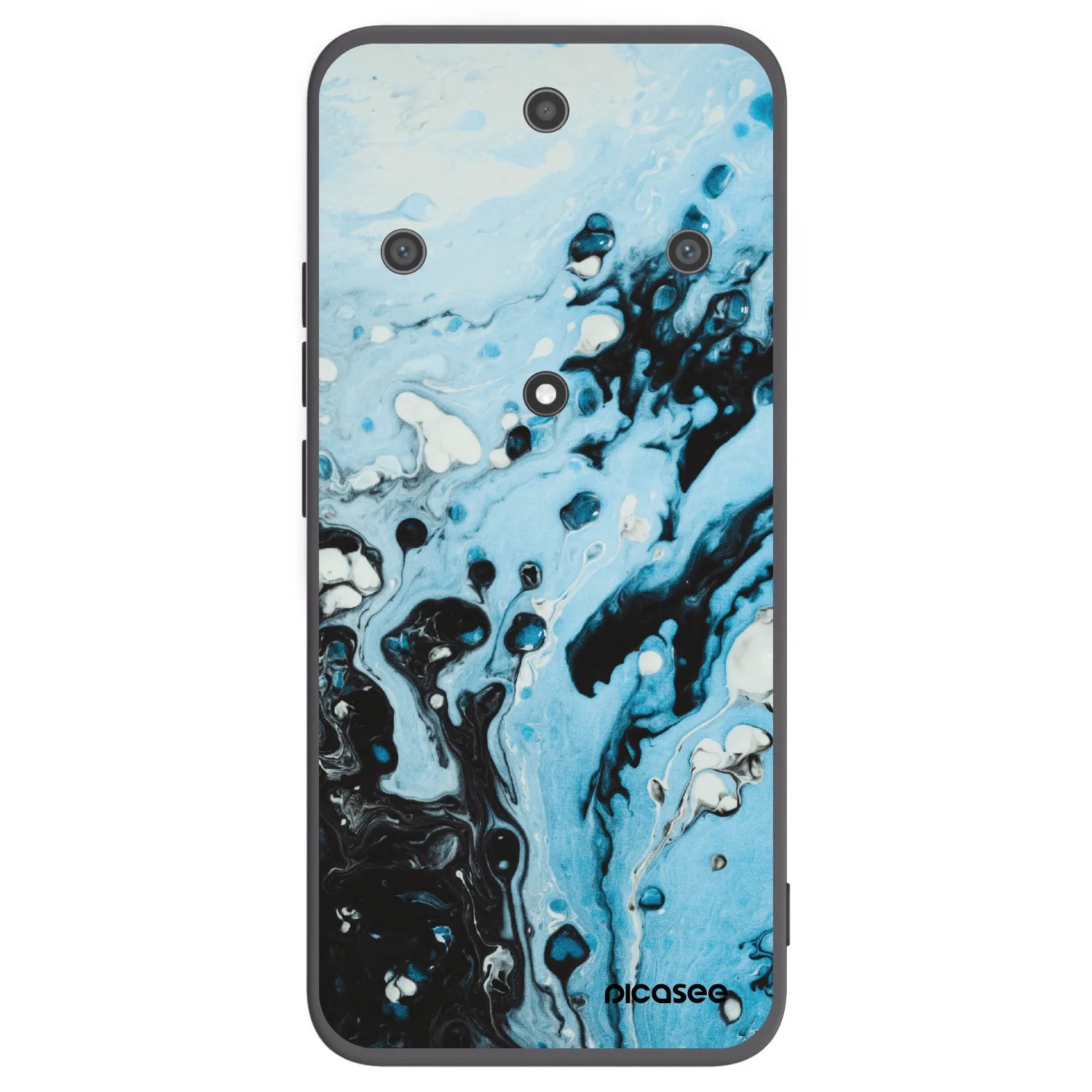 Picasee husă neagră din silicon pentru Honor Magic5 Lite 5G - Organic blue