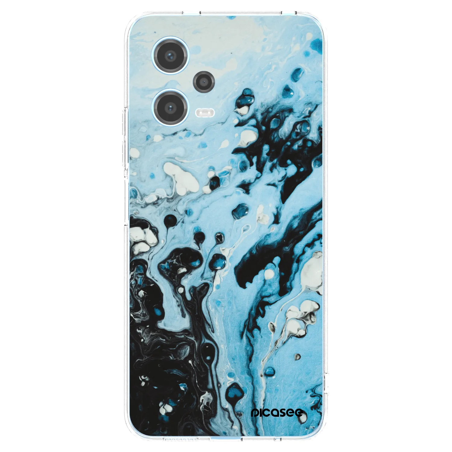 Picasee husă transparentă din silicon pentru Xiaomi Redmi Note 12 5G - Organic blue