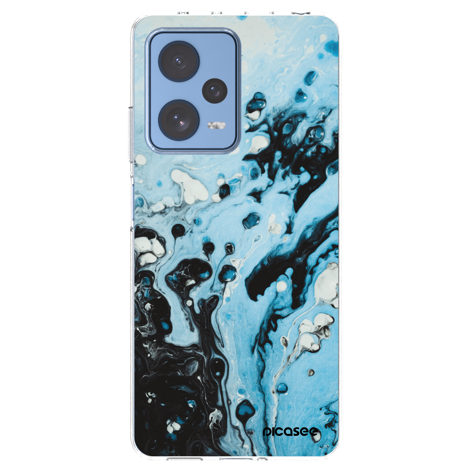 Picasee husă transparentă din silicon pentru Xiaomi Redmi Note 12 Pro 5G - Organic blue