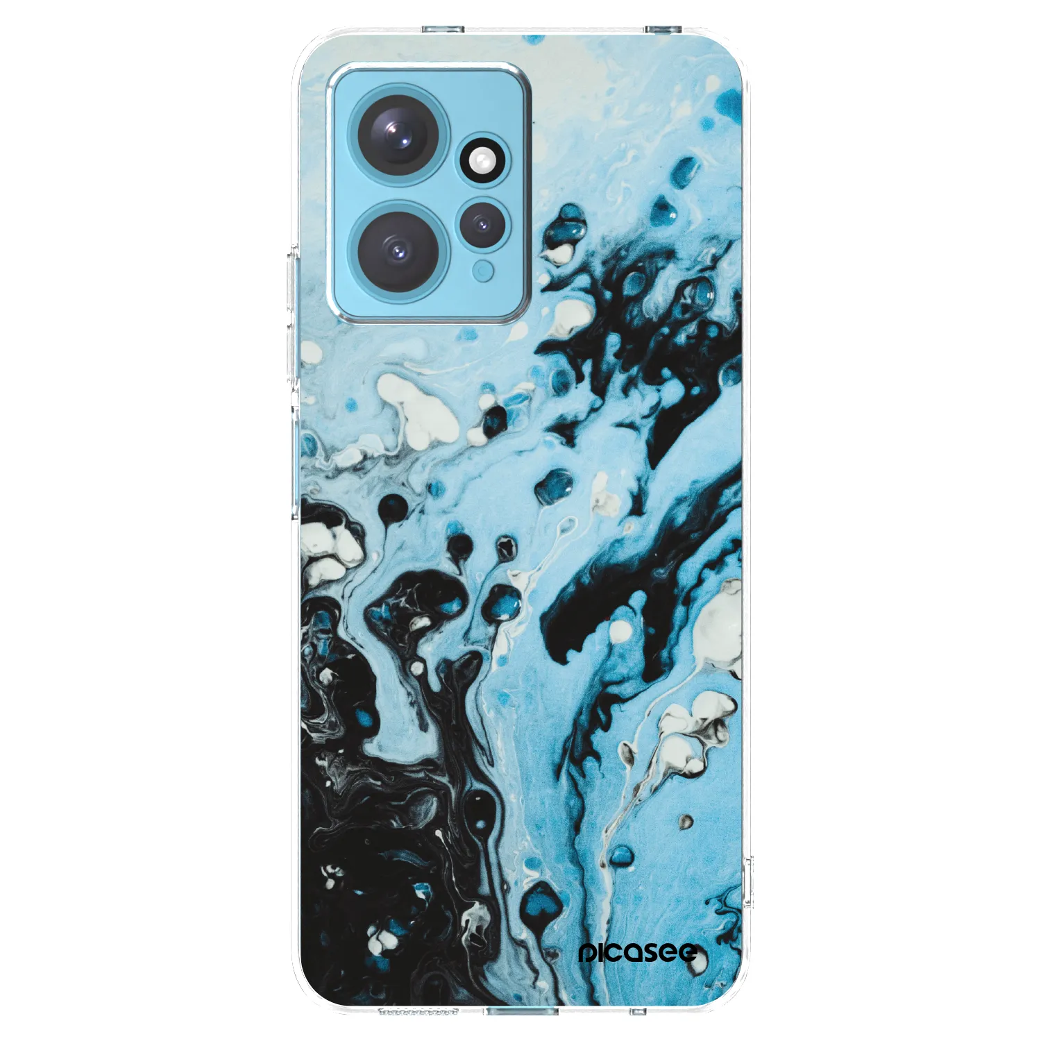 Picasee husă transparentă din silicon pentru Xiaomi Redmi Note 12 4G - Organic blue