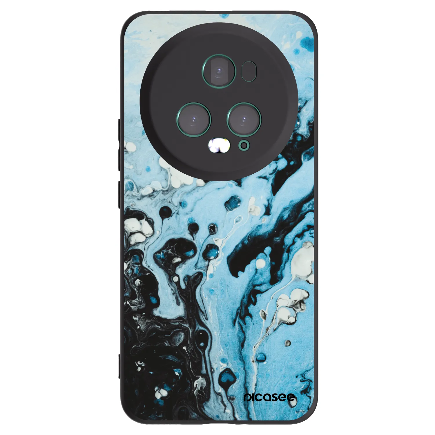 Picasee husă neagră din silicon pentru Honor Magic5 Pro - Organic blue
