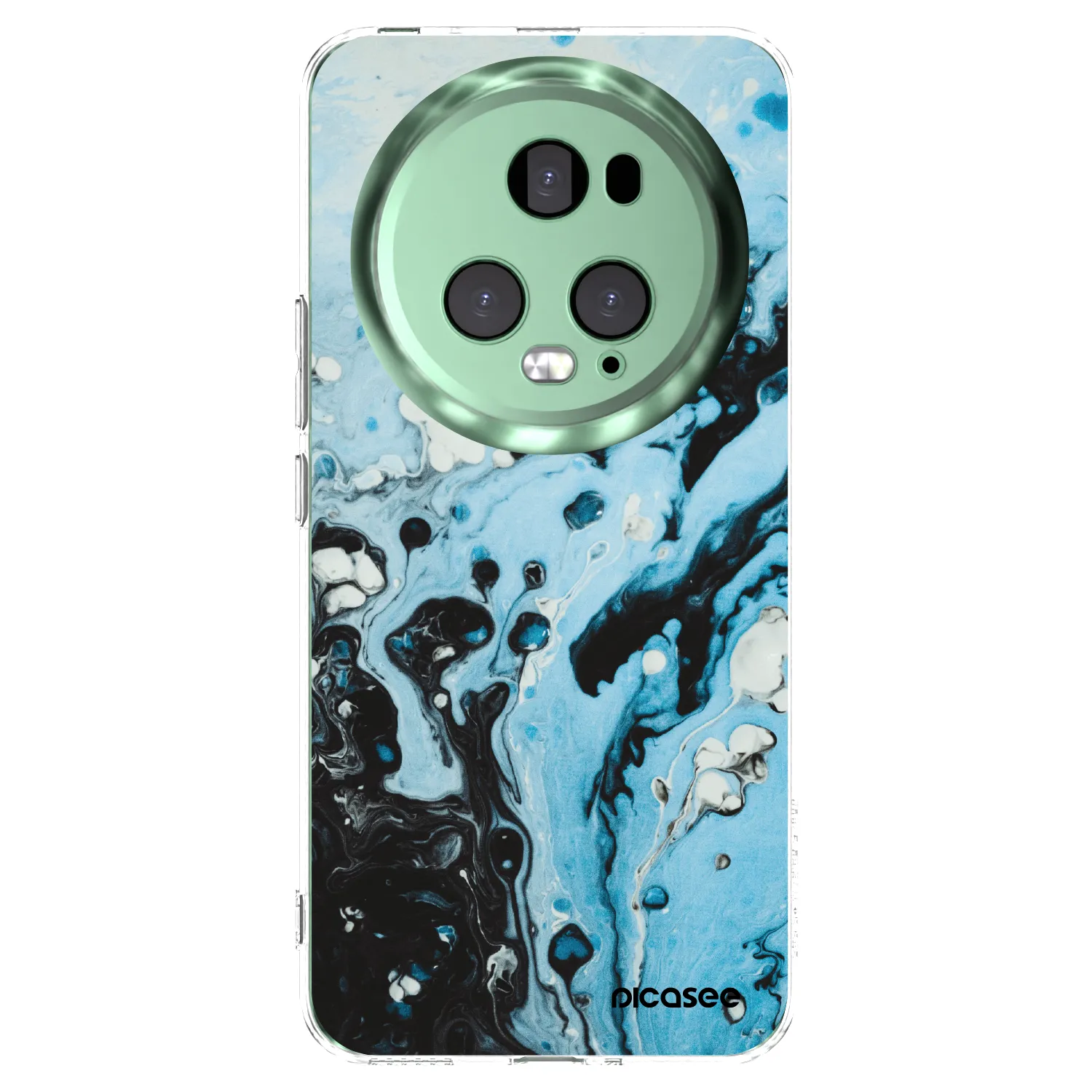 Picasee husă transparentă din silicon pentru Honor Magic5 Pro - Organic blue