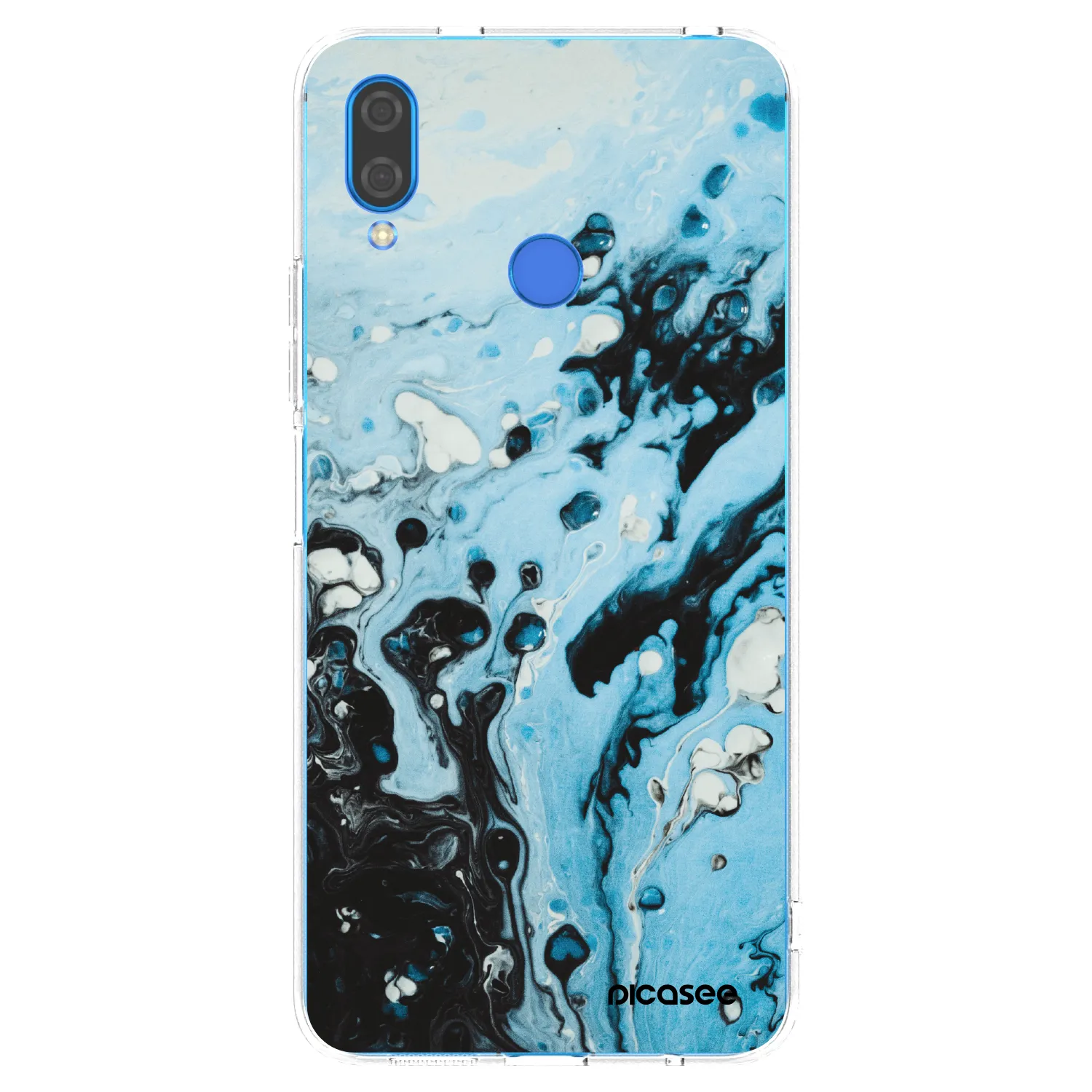 Picasee husă transparentă din silicon pentru Huawei Nova 3 - Organic blue