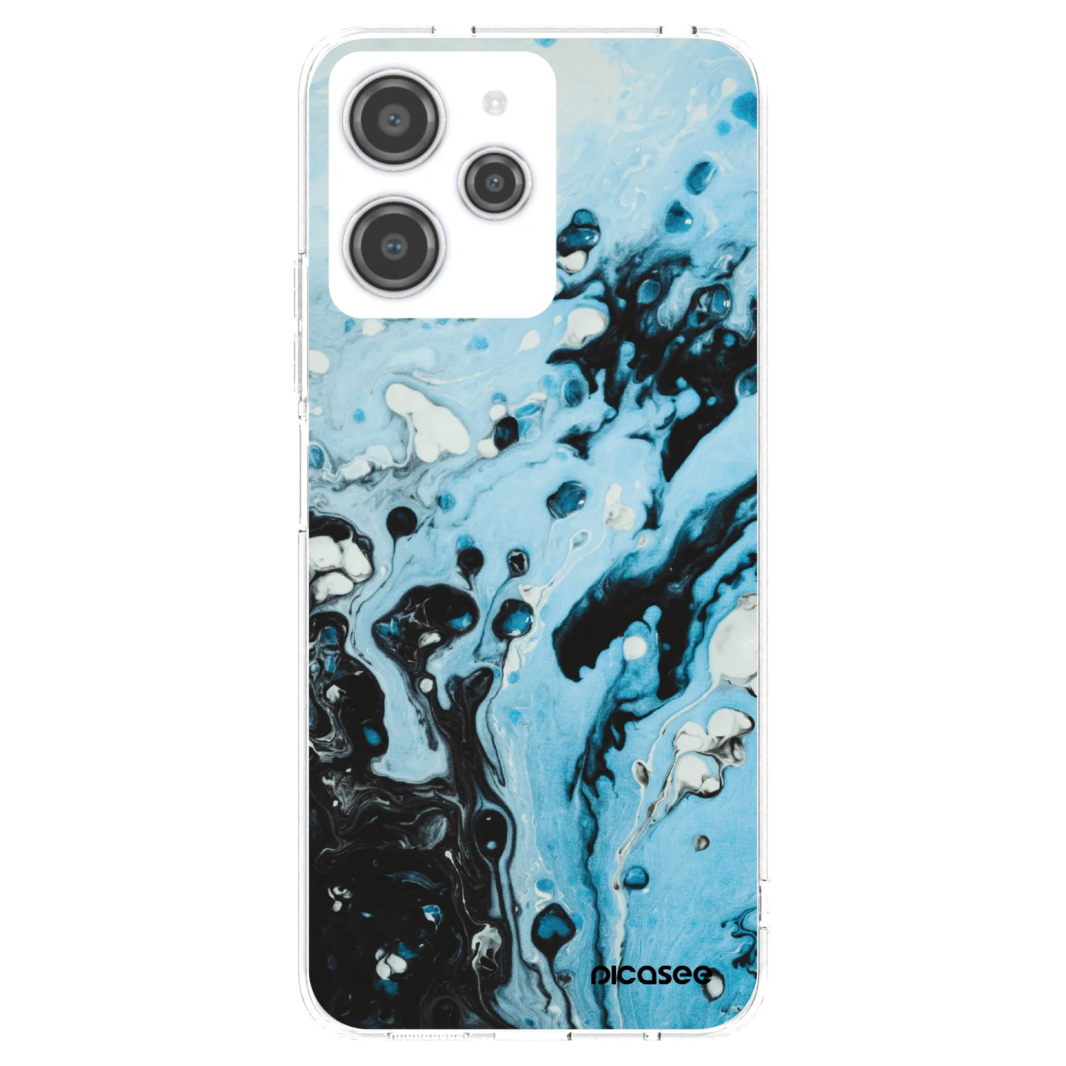 Picasee husă transparentă din silicon pentru Xiaomi Redmi 12 4G - Organic blue