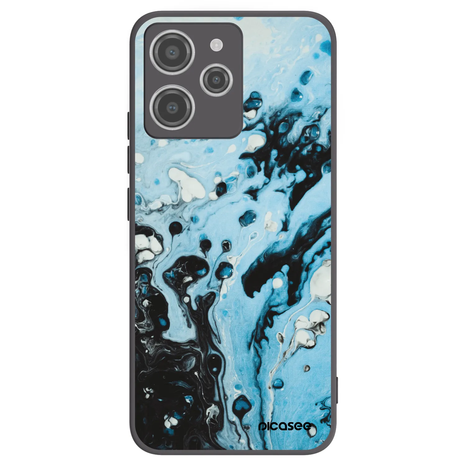 Picasee husă neagră din silicon pentru Xiaomi Redmi 12 4G - Organic blue