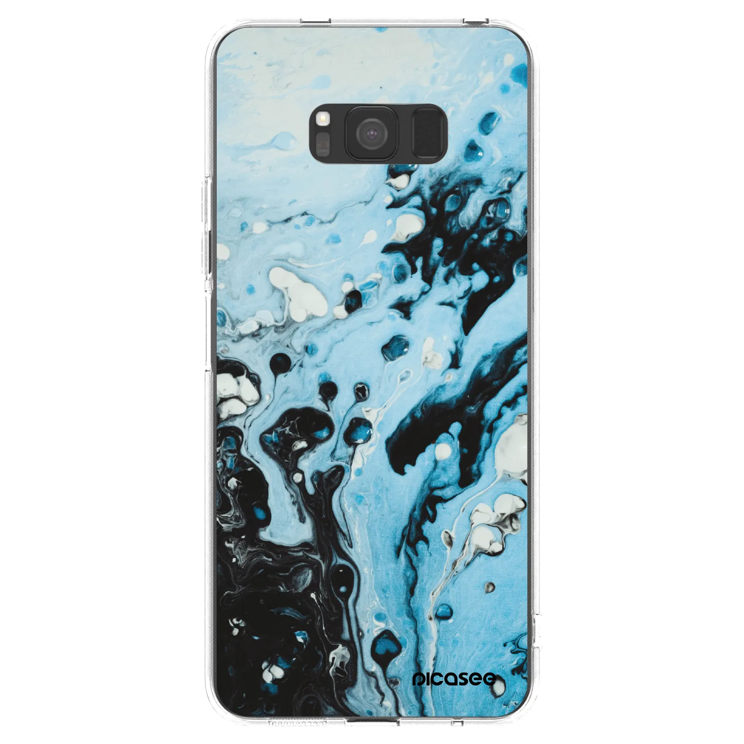 Picasee husă transparentă din silicon pentru Samsung Galaxy S8 G950F - Organic blue