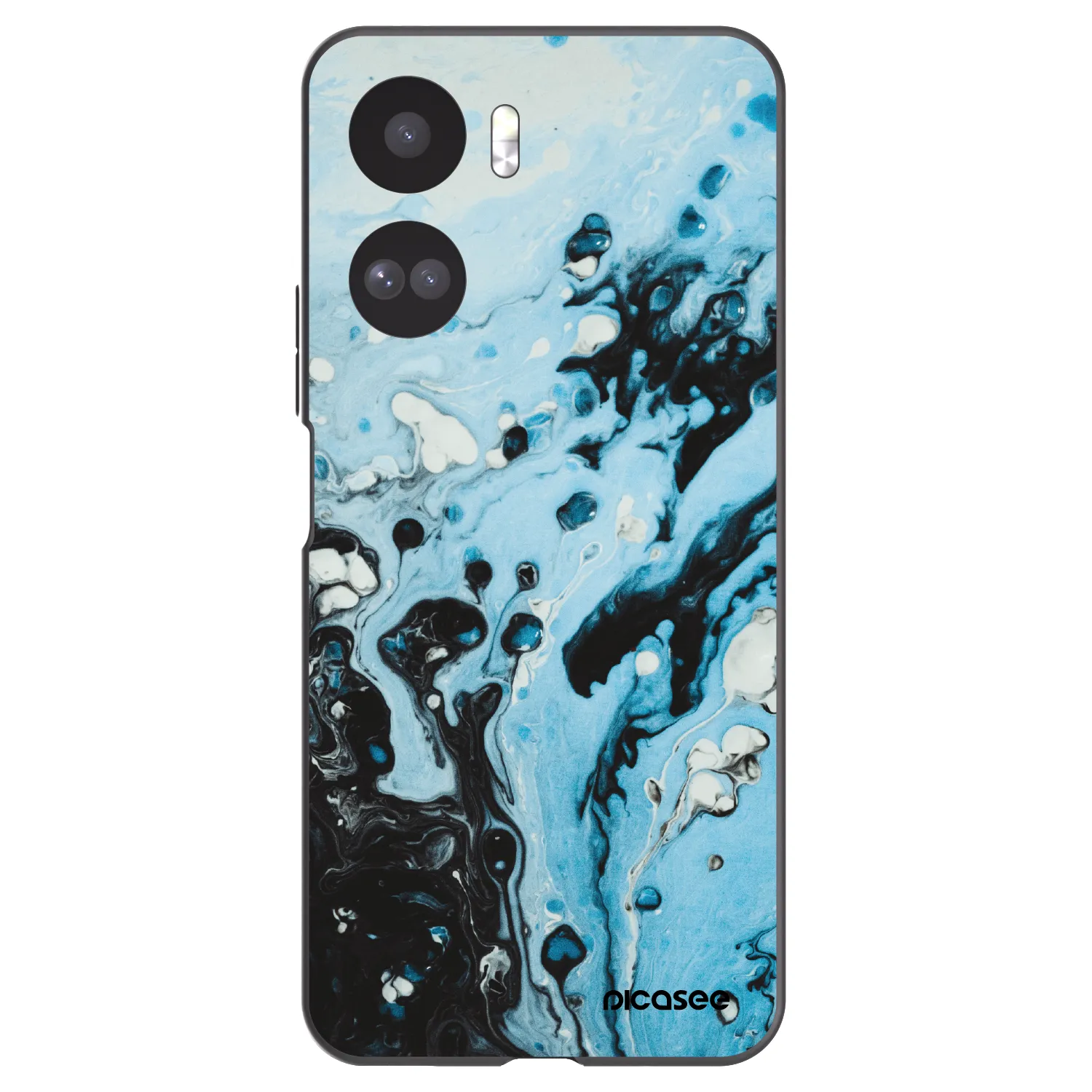 Picasee husă neagră din silicon pentru Honor 90 Lite 5G - Organic blue
