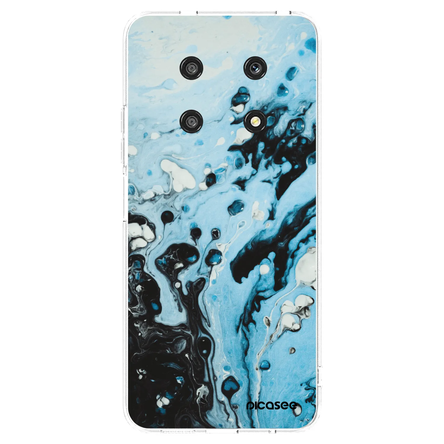 Picasee husă transparentă din silicon pentru Honor Magic4 Lite 5G - Organic blue