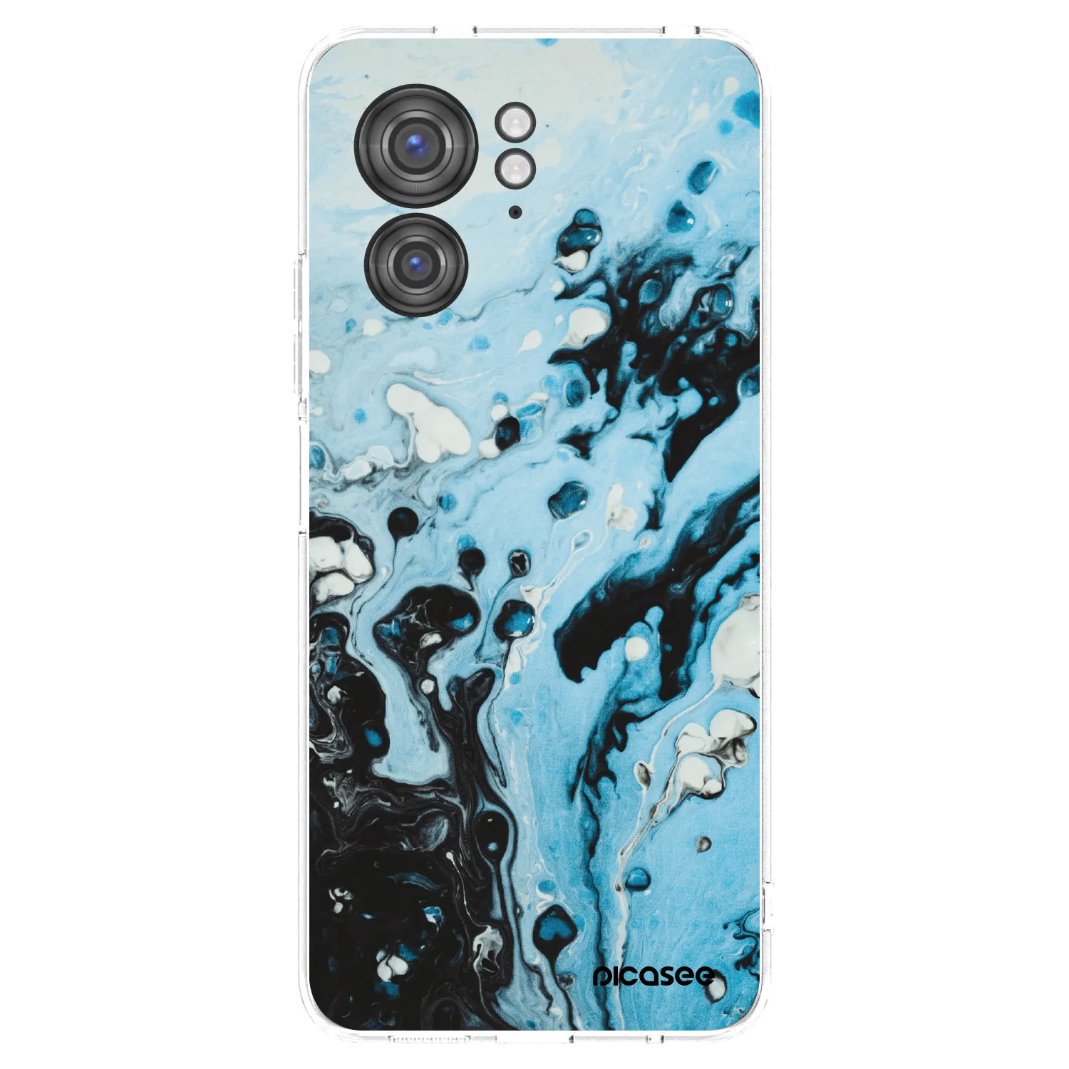 Picasee husă transparentă din silicon pentru Motorola Edge 40 - Organic blue