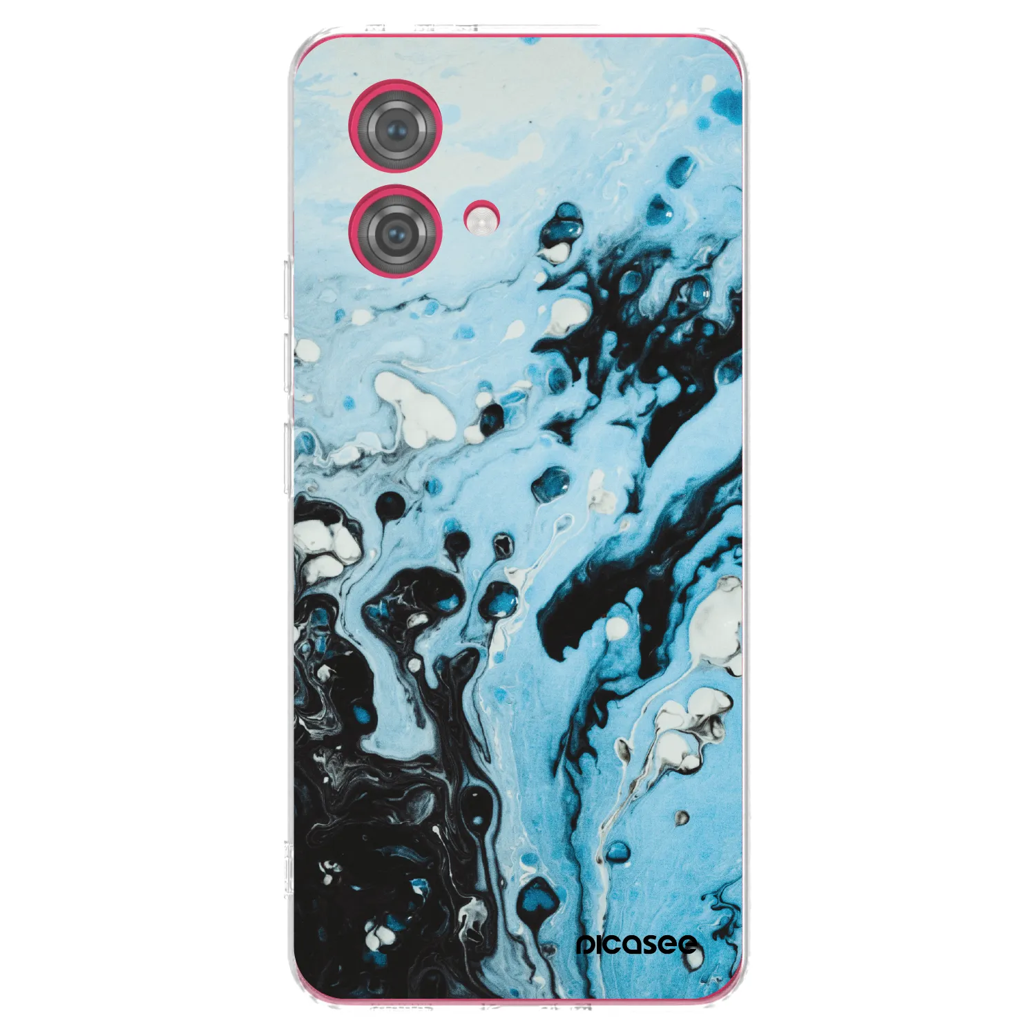 Picasee husă transparentă din silicon pentru Motorola Moto G84 5G - Organic blue