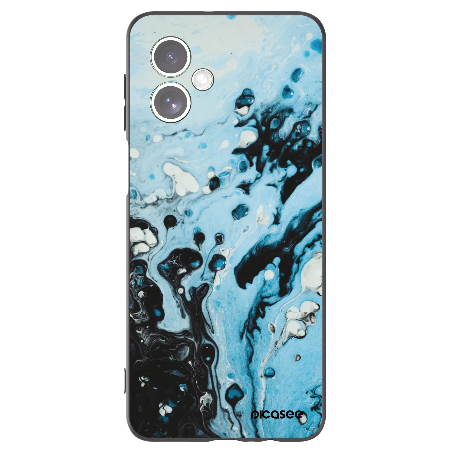Picasee husă neagră din silicon pentru Motorola Moto G54 5G - Organic blue