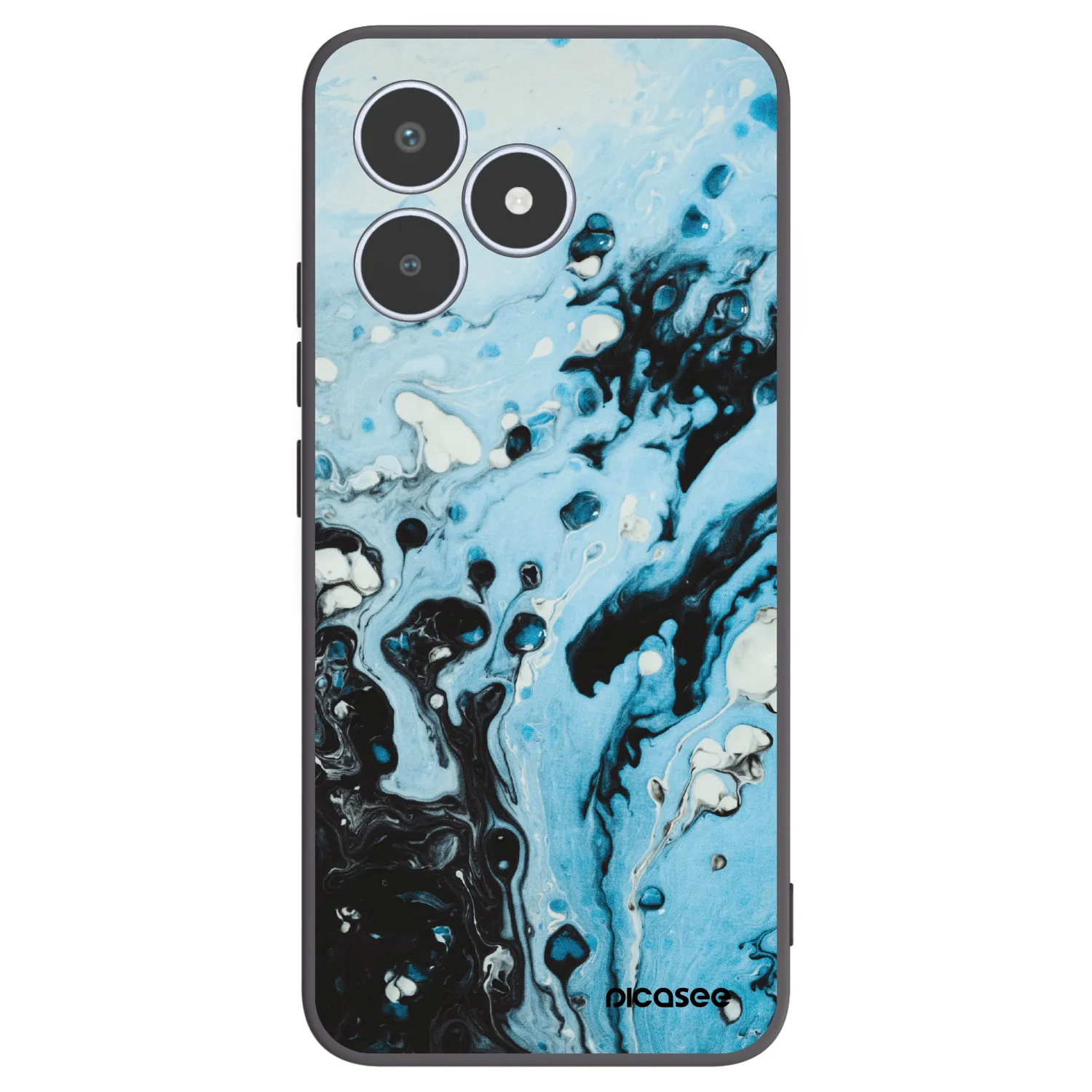 Picasee husă neagră din silicon pentru Realme C53 - Organic blue