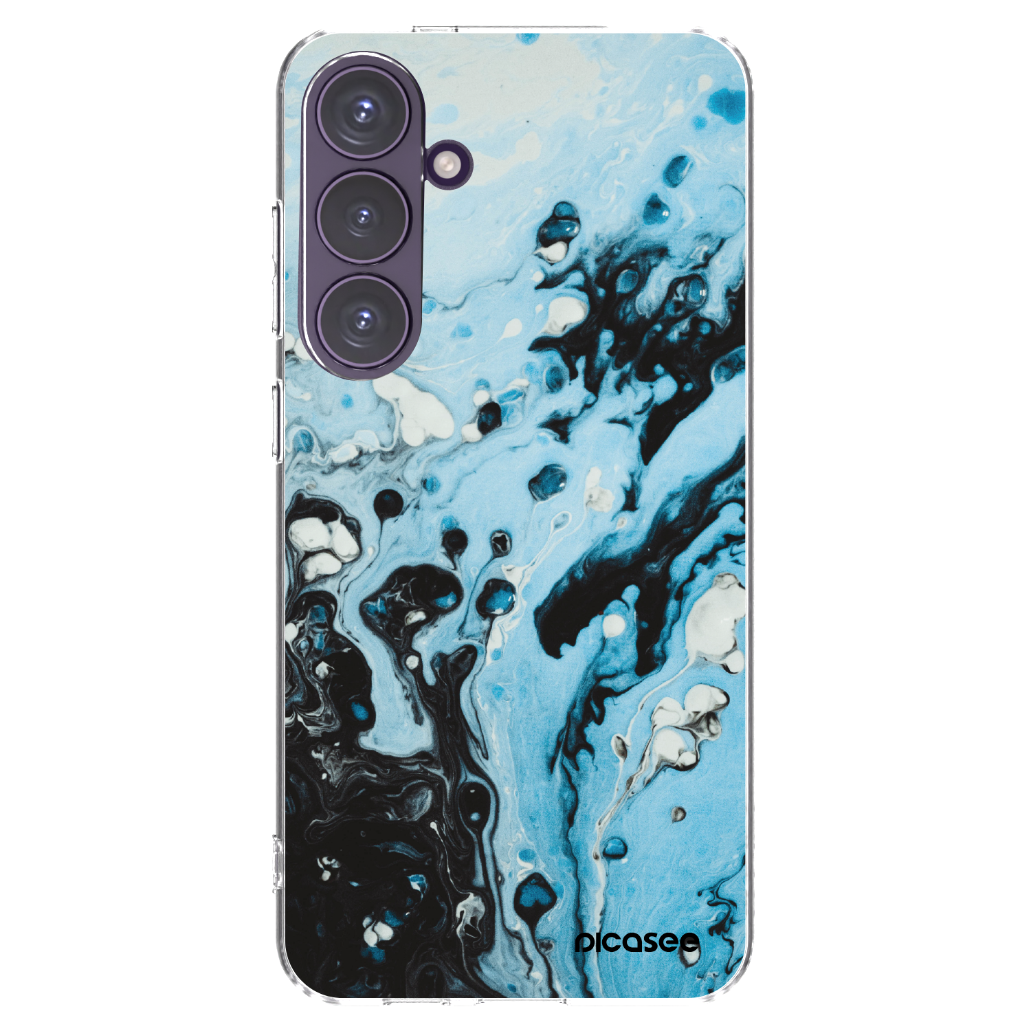 Picasee husă transparentă din silicon pentru Samsung Galaxy S24+ S926B 5G - Organic blue