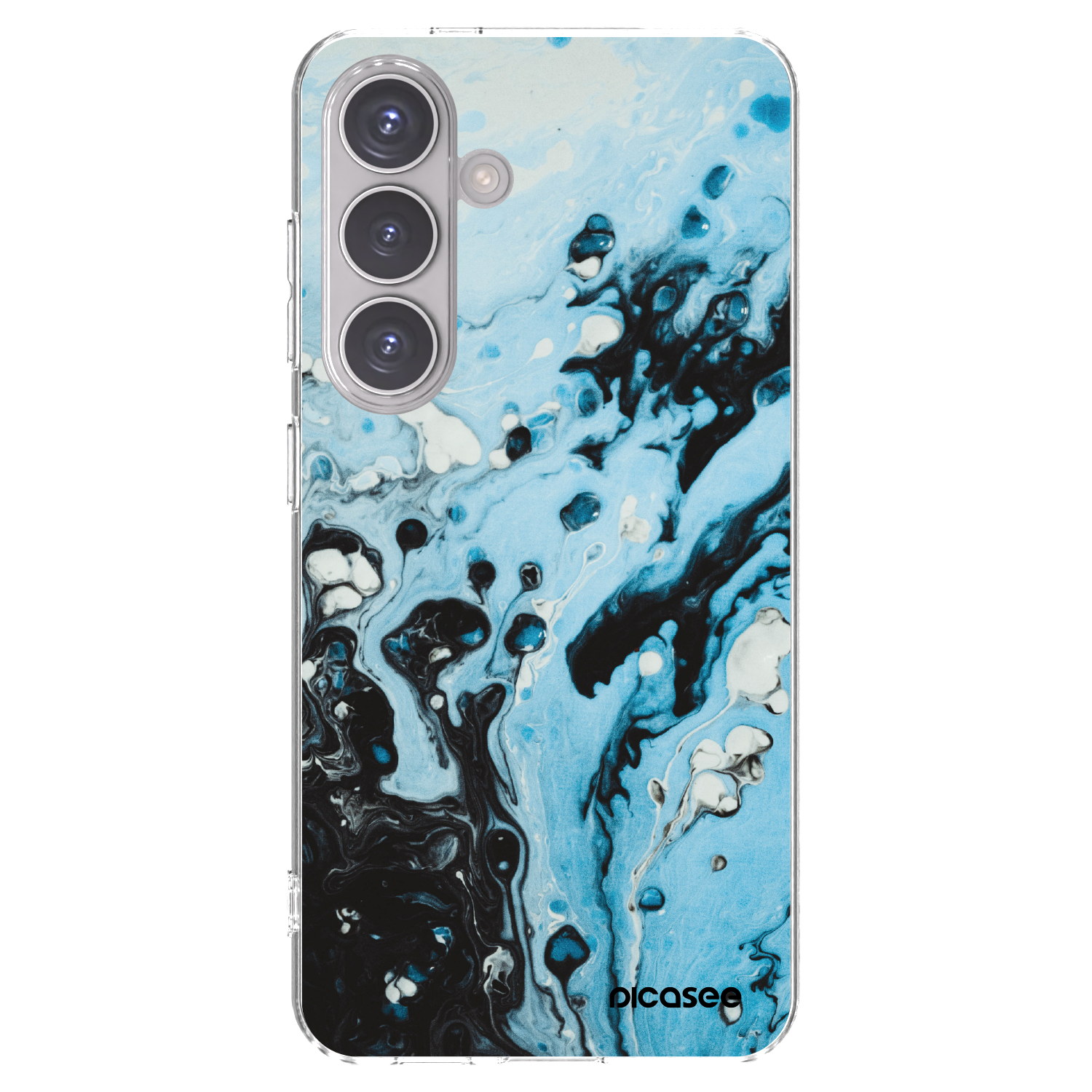 Picasee husă transparentă din silicon pentru Samsung Galaxy S24 S921B 5G - Organic blue