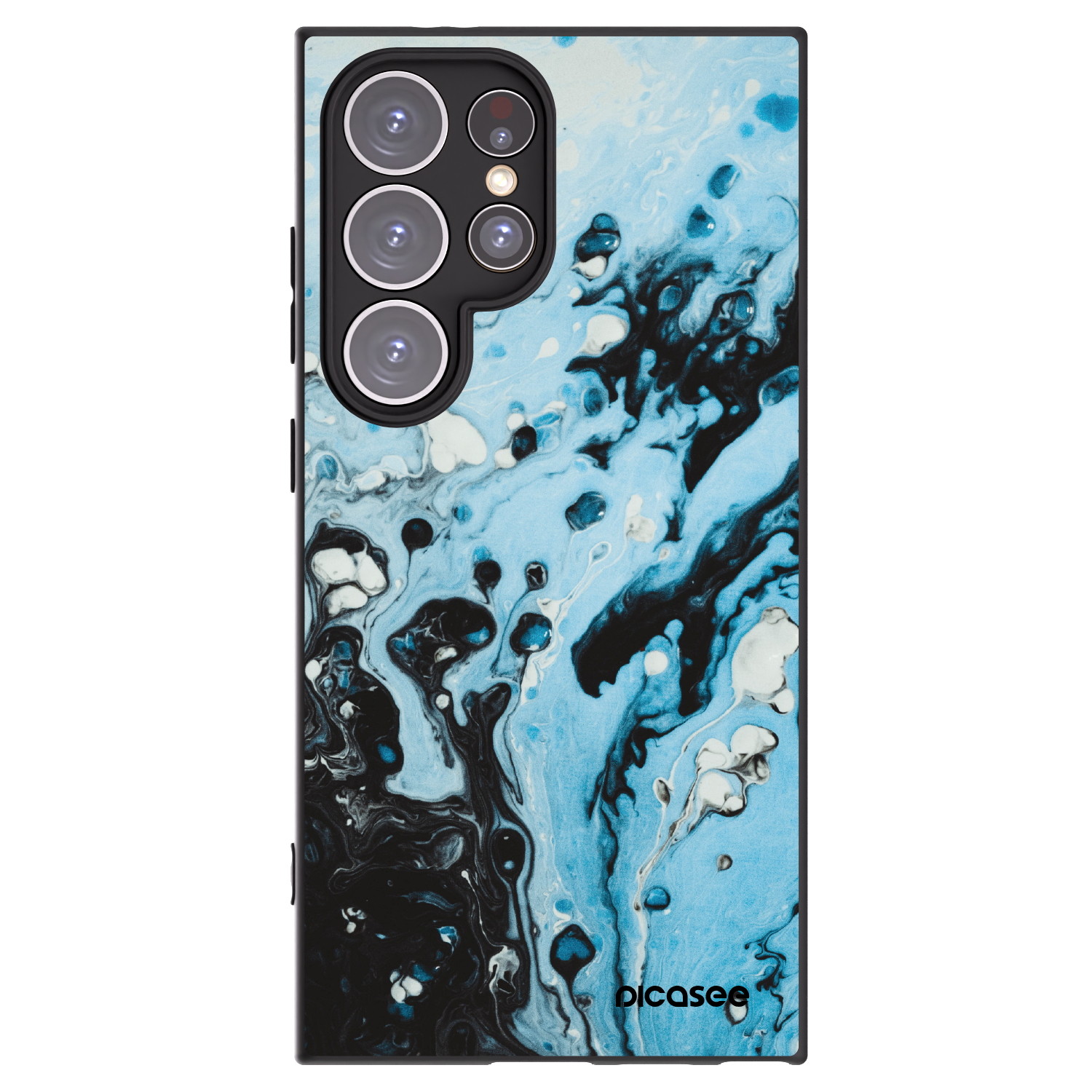 Picasee husă neagră din silicon pentru Samsung Galaxy S24 Ultra S928B 5G - Organic blue