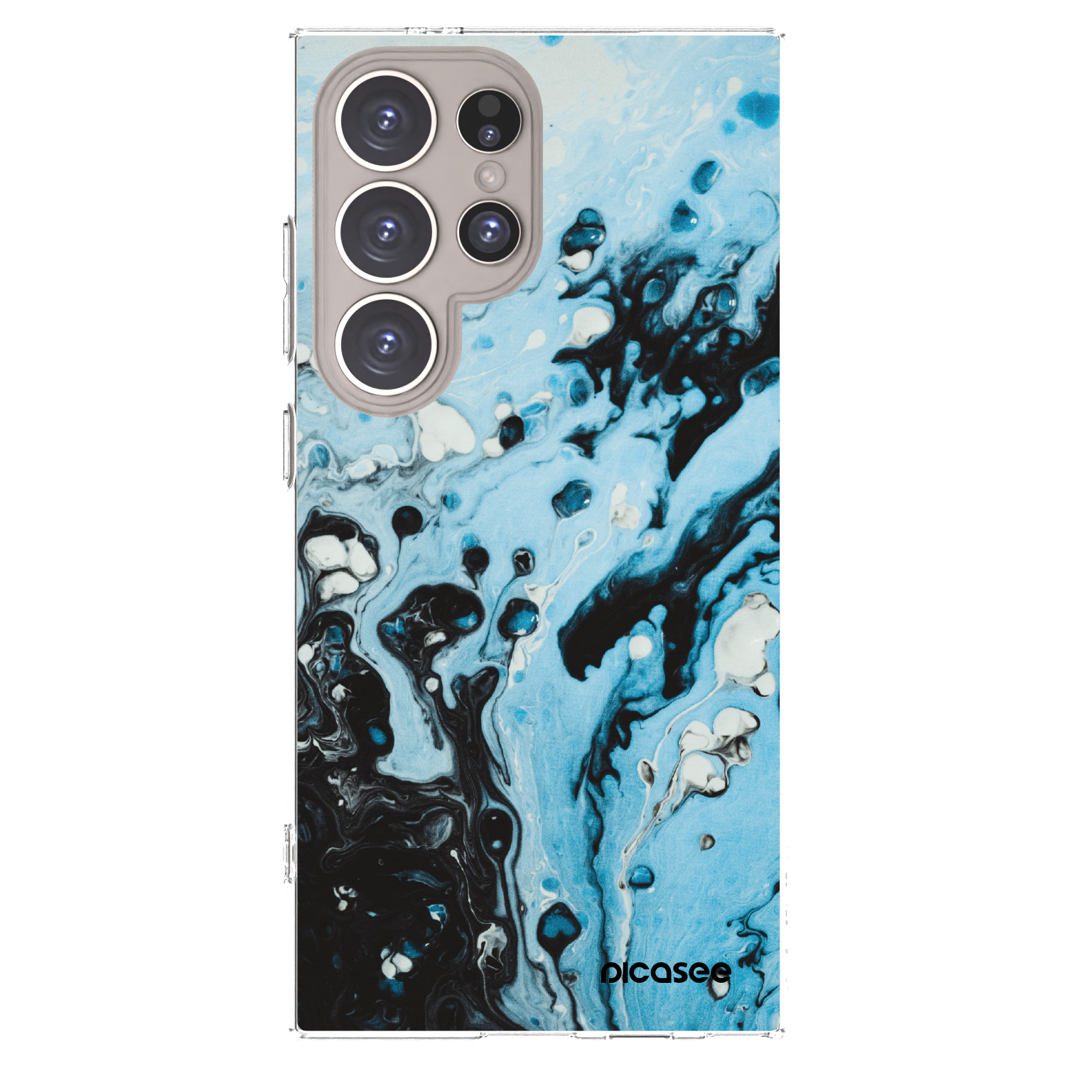 Picasee husă transparentă din silicon pentru Samsung Galaxy S24 Ultra S928B 5G - Organic blue