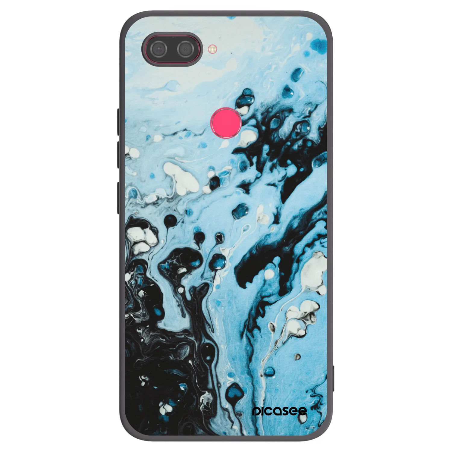 Picasee husă neagră din silicon pentru Xiaomi Mi 8 Lite - Organic blue