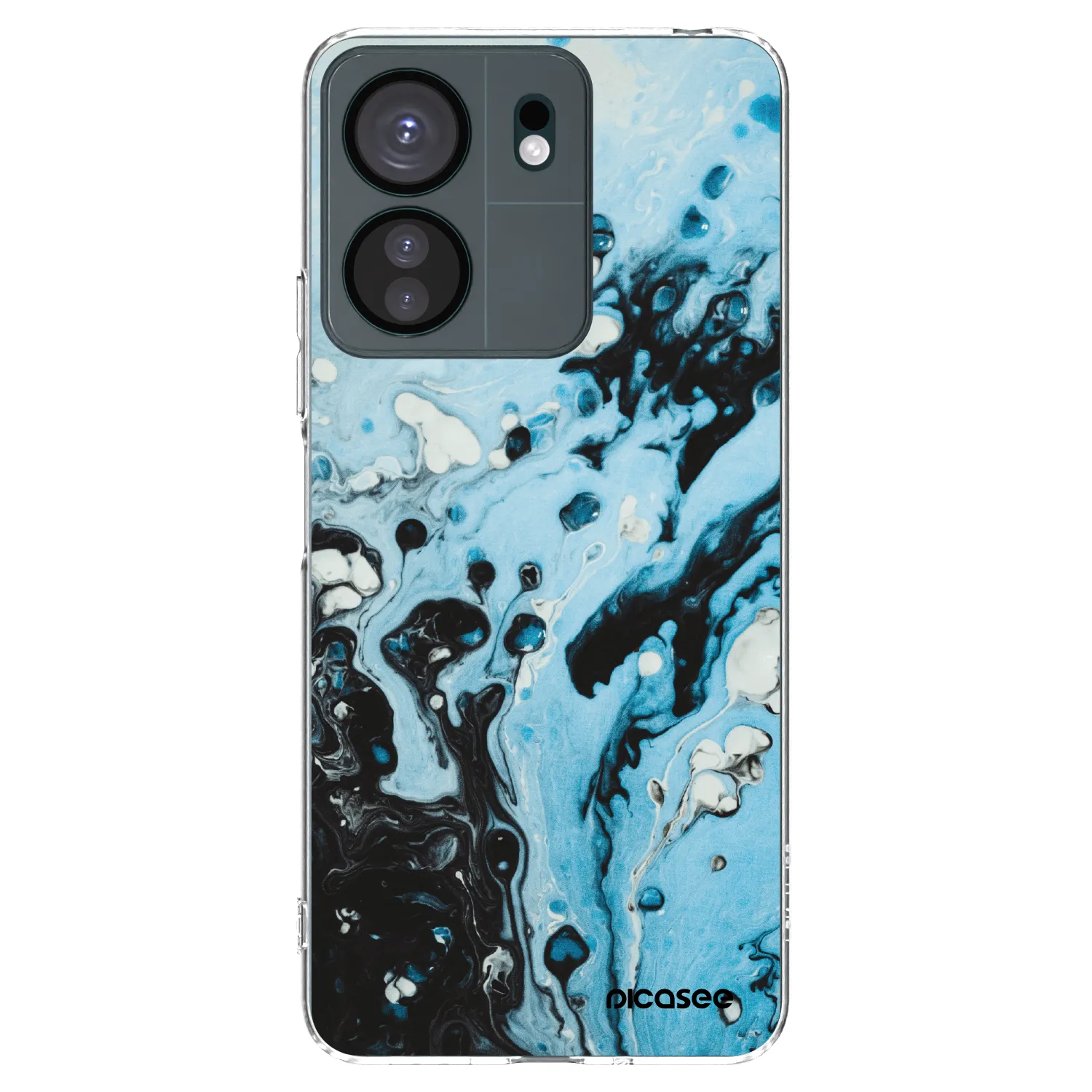 Picasee husă transparentă din silicon pentru Xiaomi Redmi 13C 4G - Organic blue