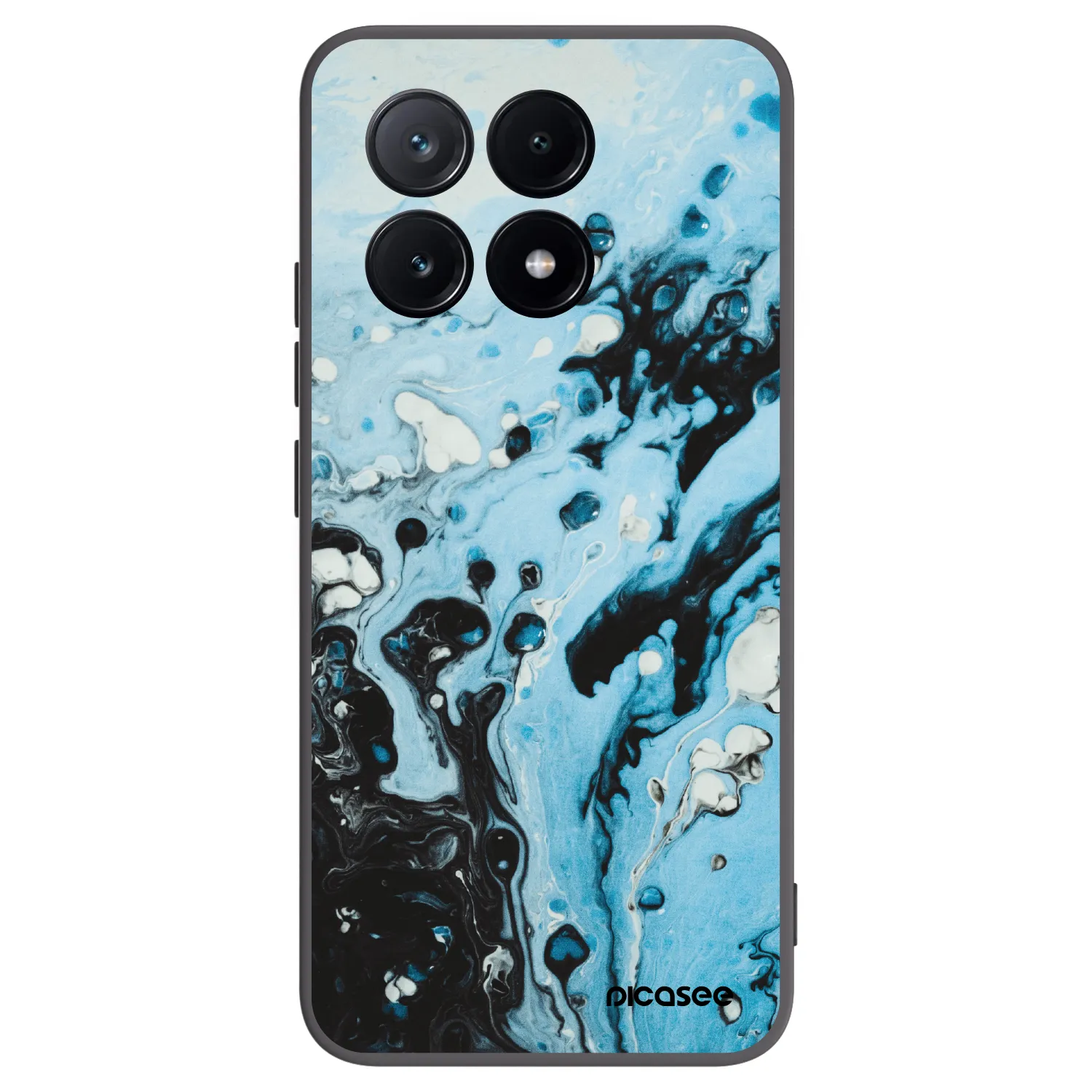 Picasee husă neagră din silicon pentru Xiaomi Poco X6 Pro - Organic blue