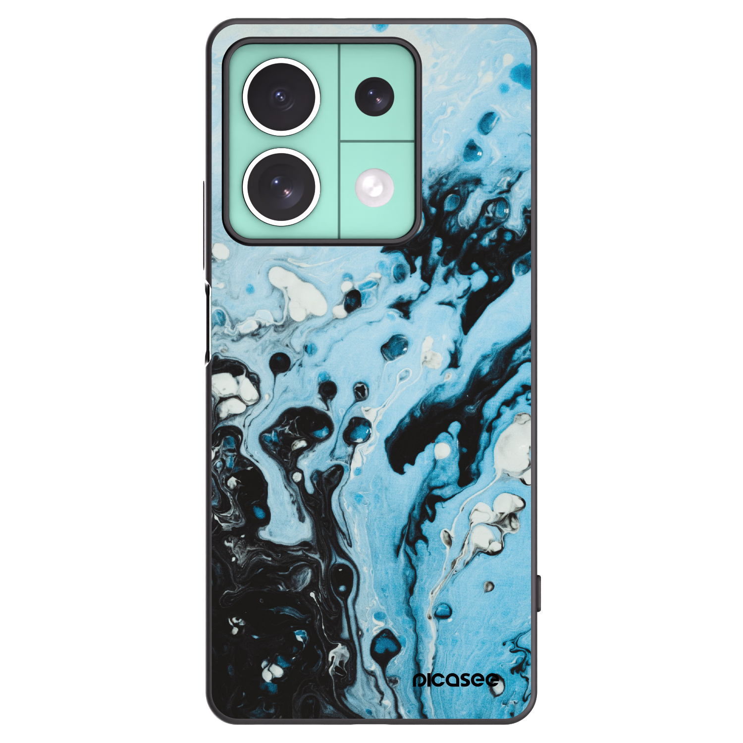 Picasee husă neagră din silicon pentru Xiaomi Redmi Note 13 5G - Organic blue