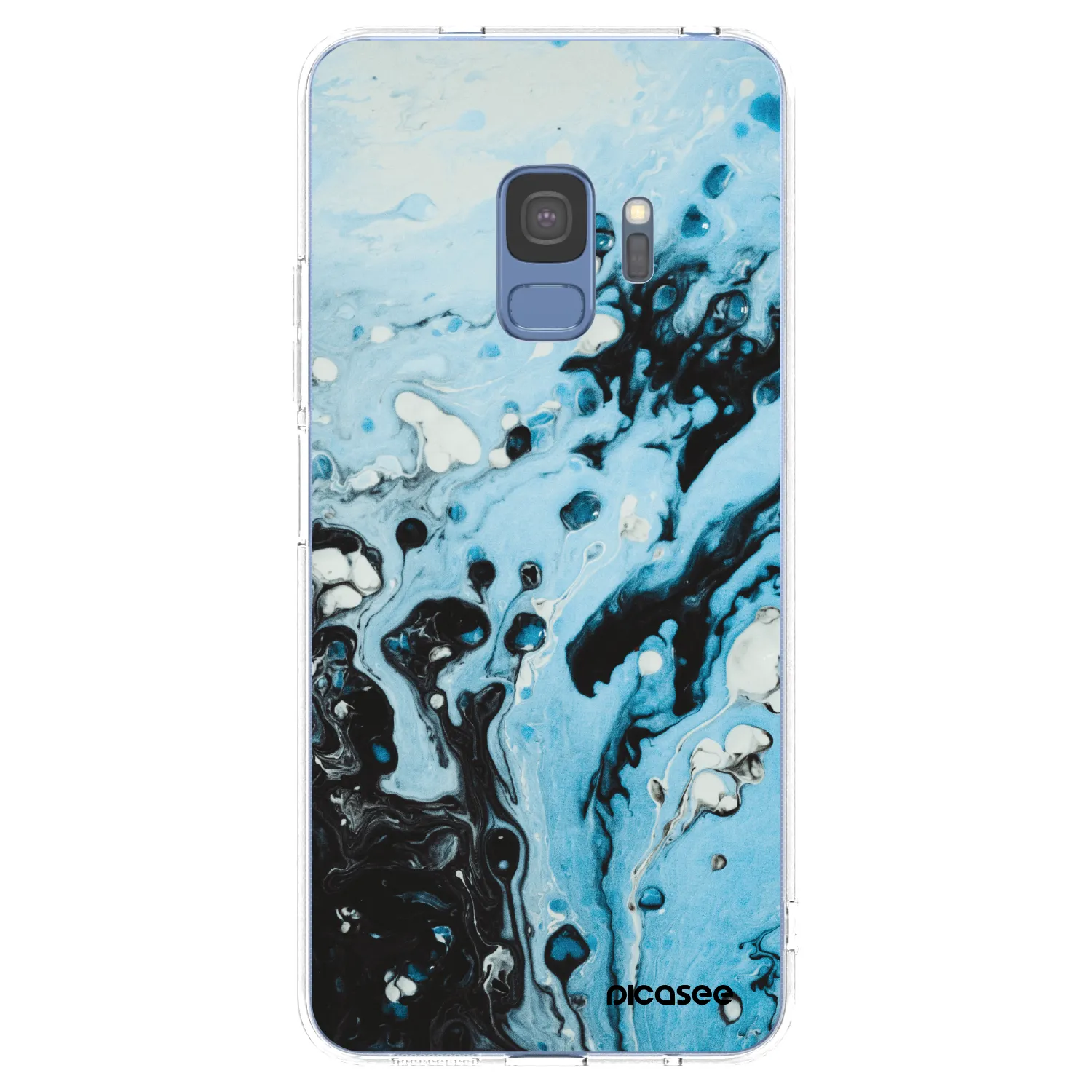 Picasee husă transparentă din silicon pentru Samsung Galaxy S9 G960F - Organic blue