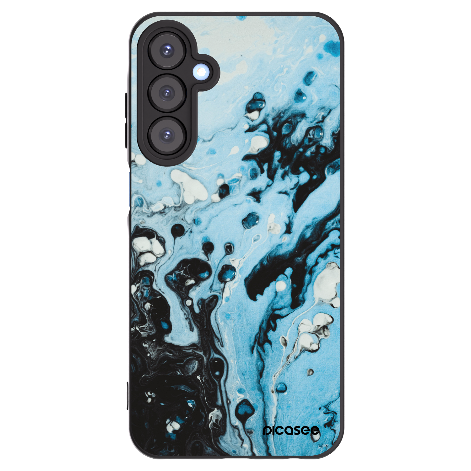 Picasee husă neagră din silicon pentru Samsung Galaxy A25 A256B 5G - Organic blue