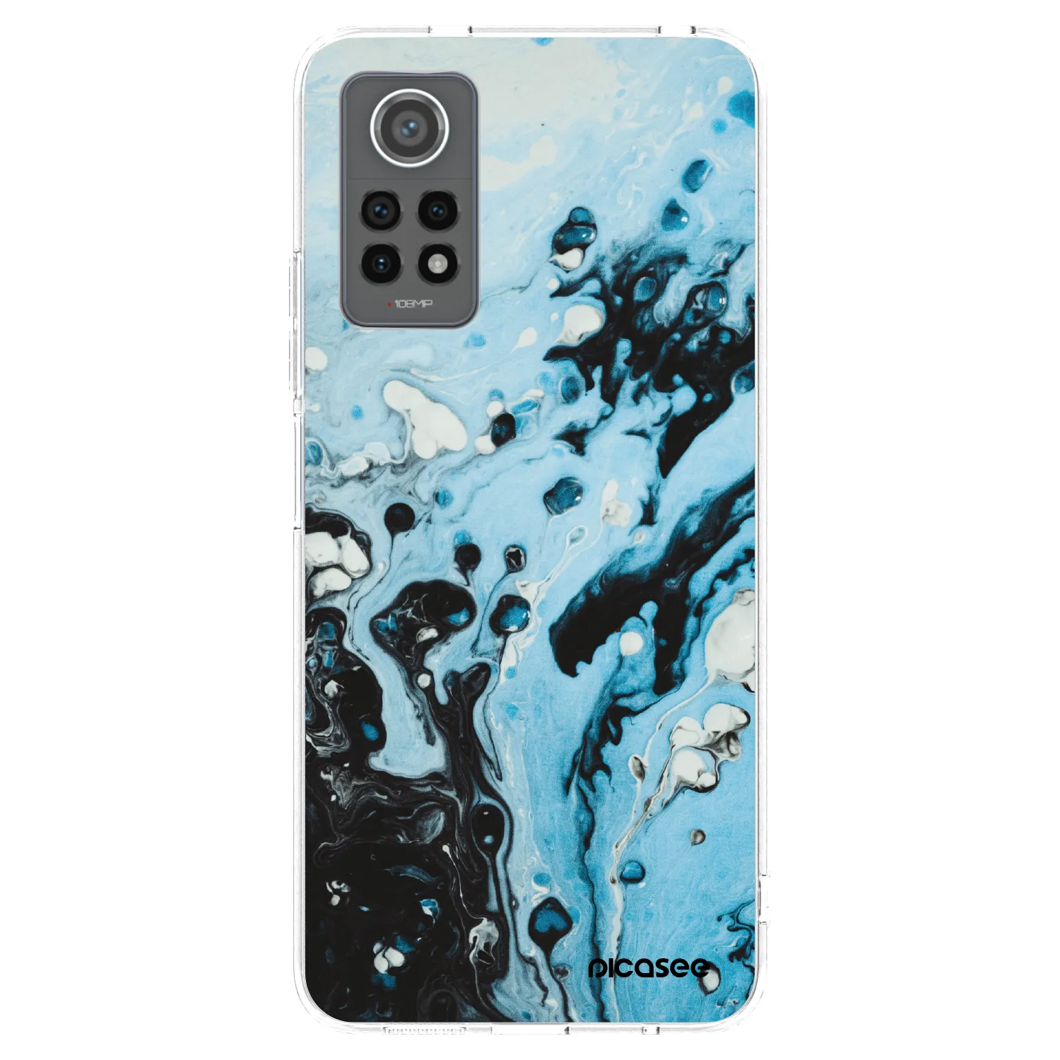 Picasee husă transparentă din silicon pentru Xiaomi Redmi Note 12 Pro 4G - Organic blue