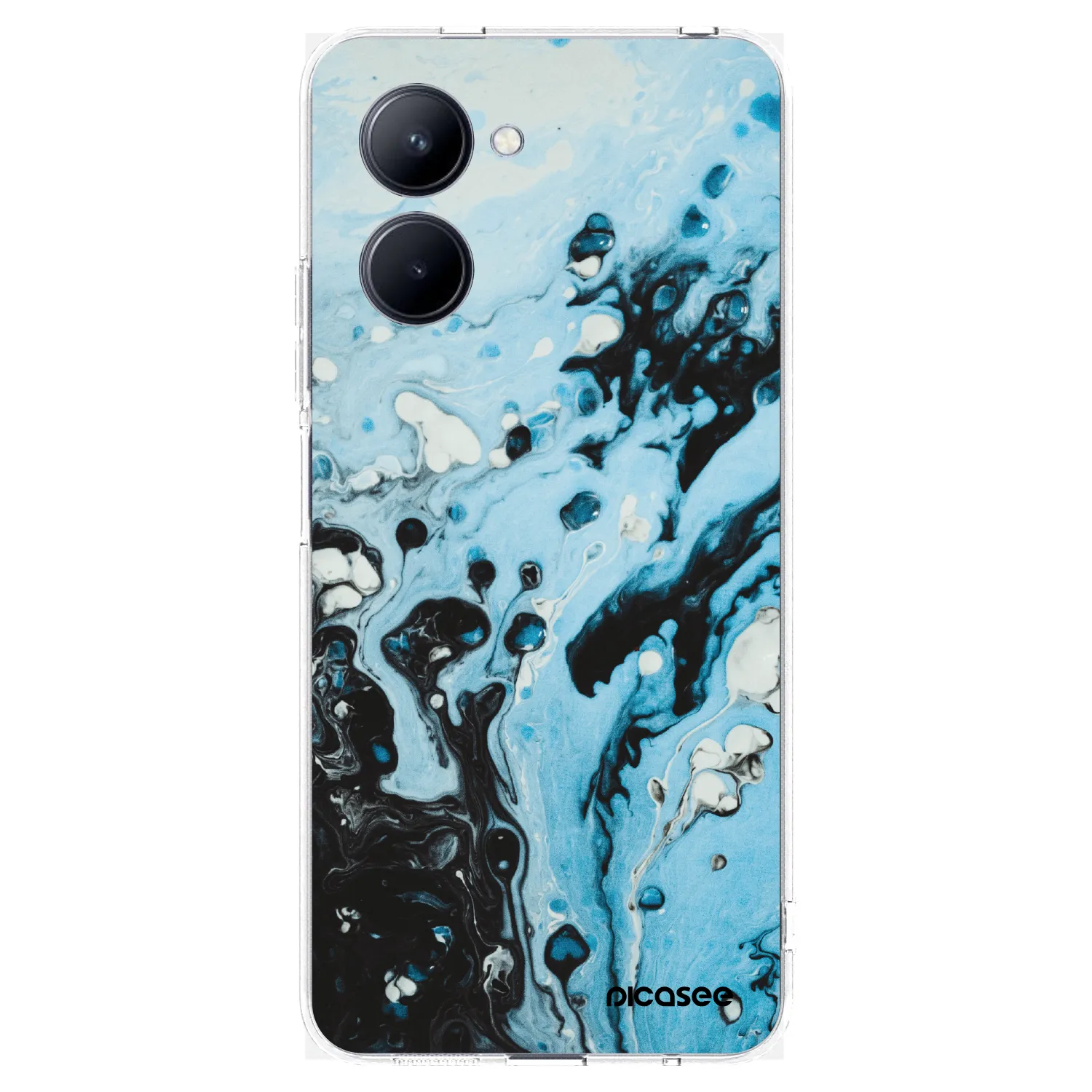 Picasee husă transparentă din silicon pentru Realme C33 (2023) - Organic blue