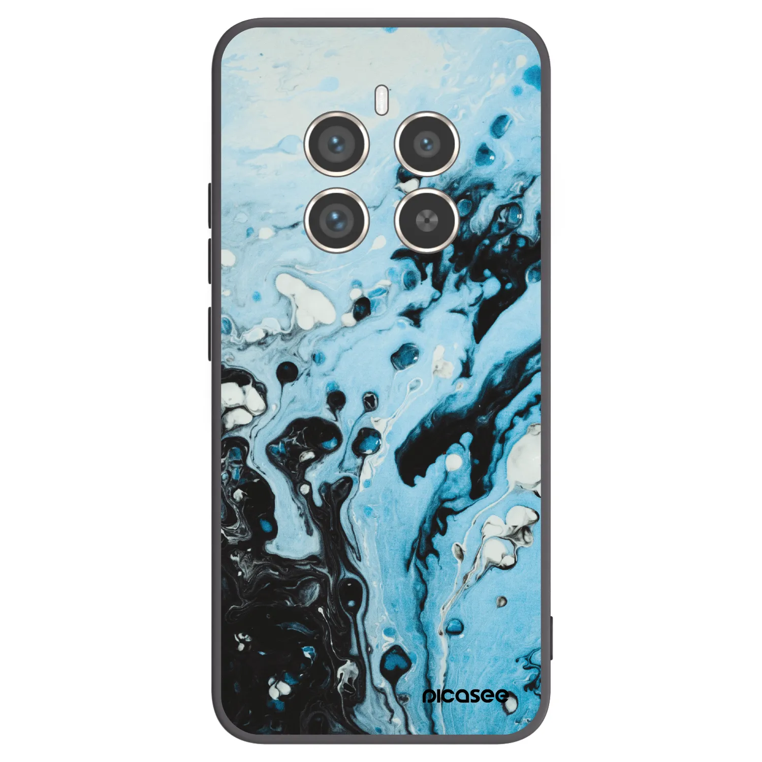 Picasee husă neagră din silicon pentru Realme 12 Pro 5G - Organic blue