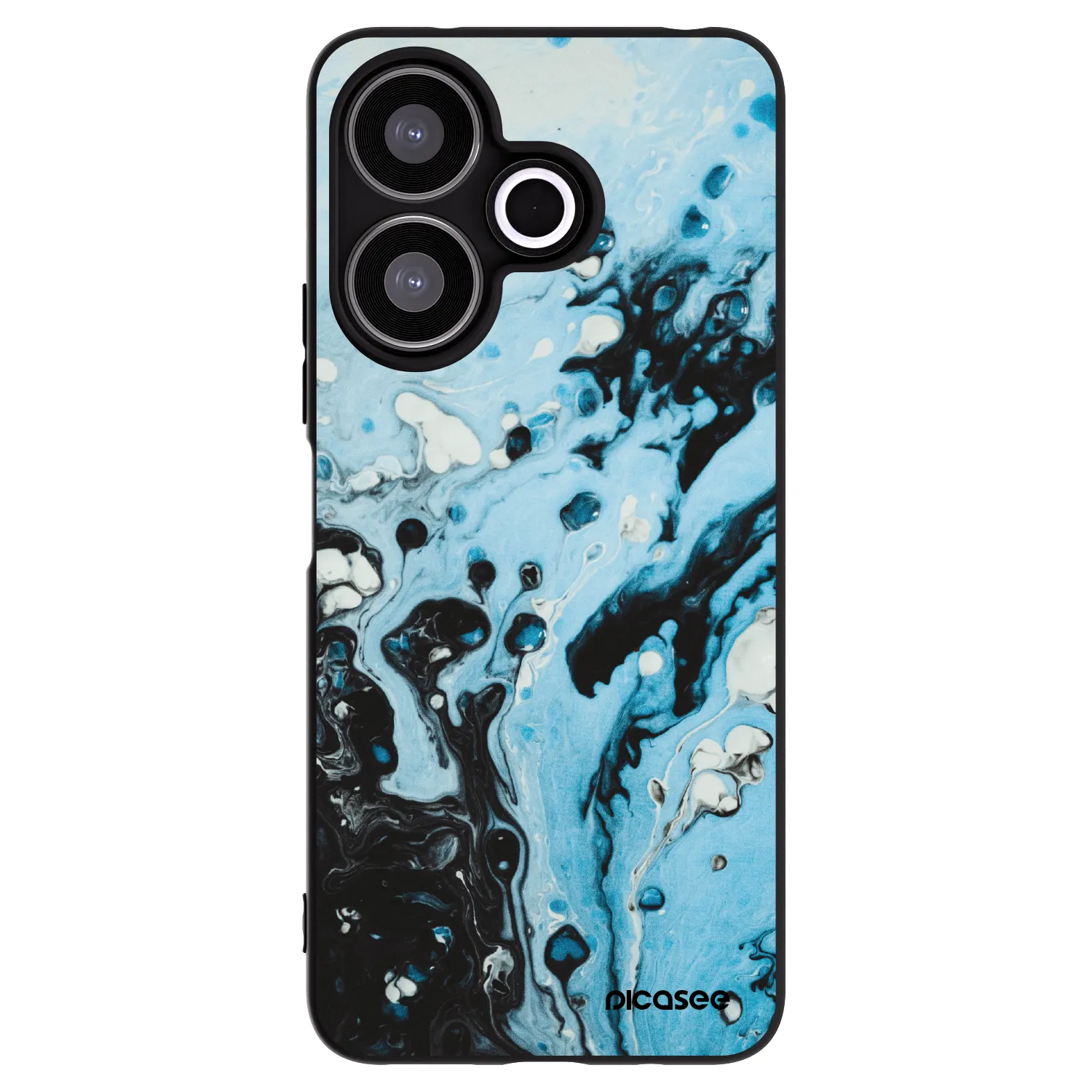 Picasee husă neagră din silicon pentru Xiaomi Redmi 13 4G - Organic blue