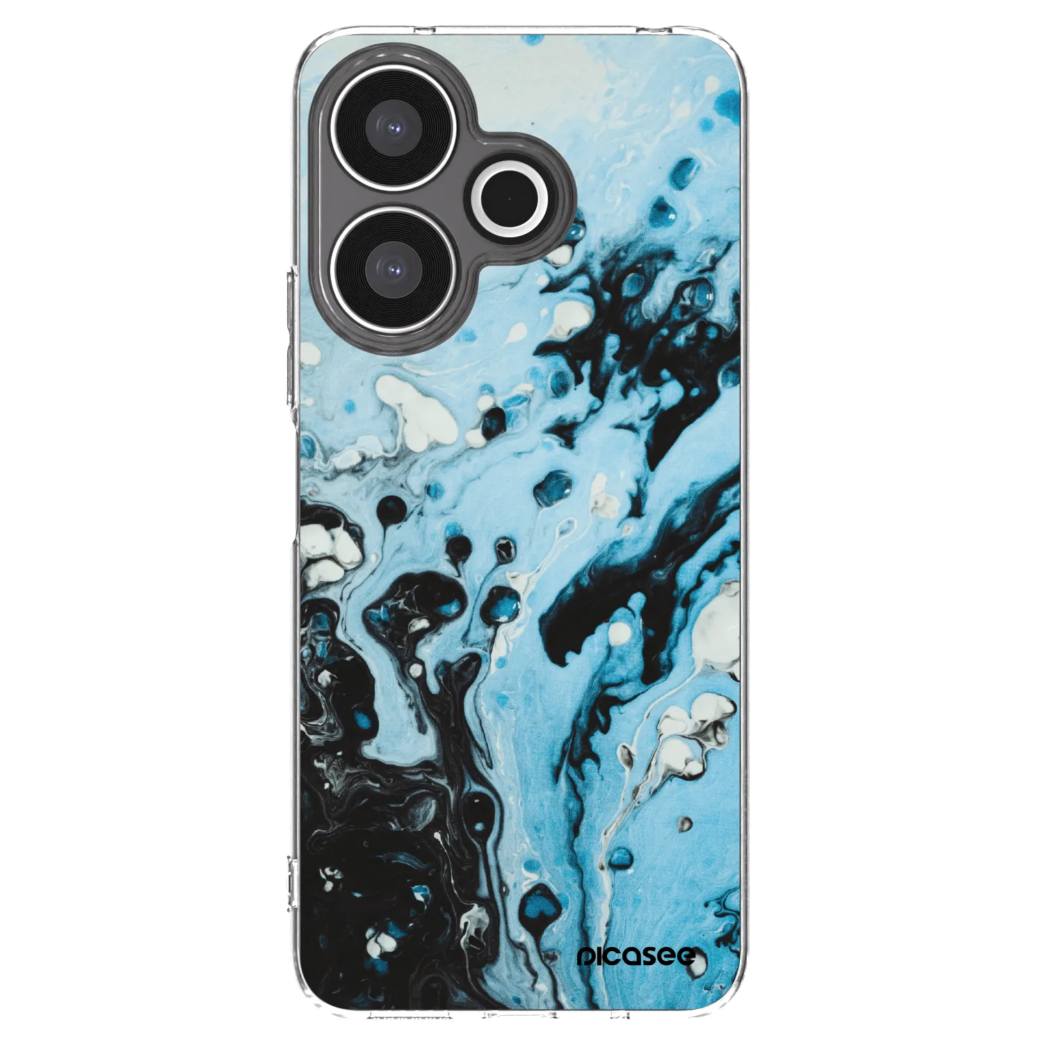 Picasee husă transparentă din silicon pentru Xiaomi Redmi 13 4G - Organic blue