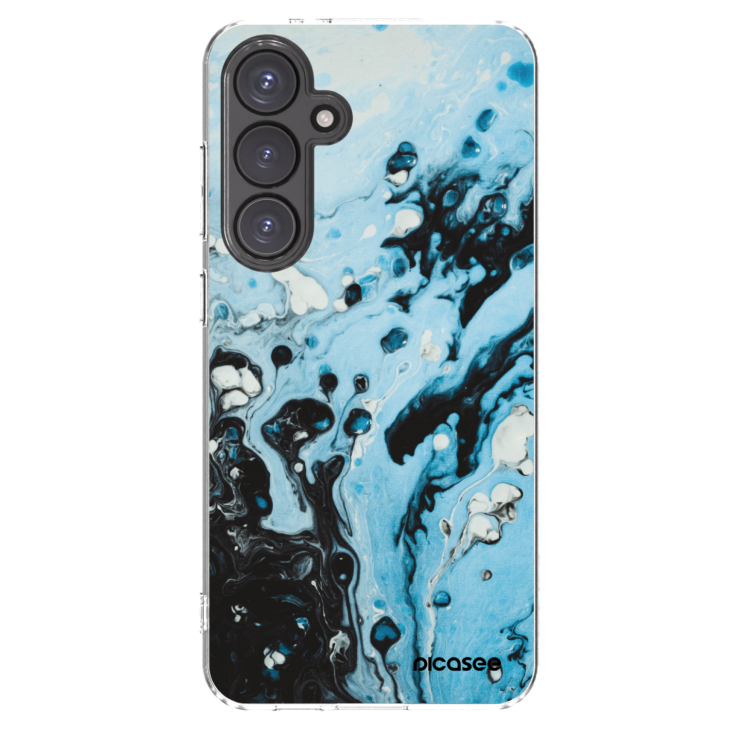 Picasee husă transparentă din silicon pentru Samsung Galaxy S24 FE S721B - Organic blue