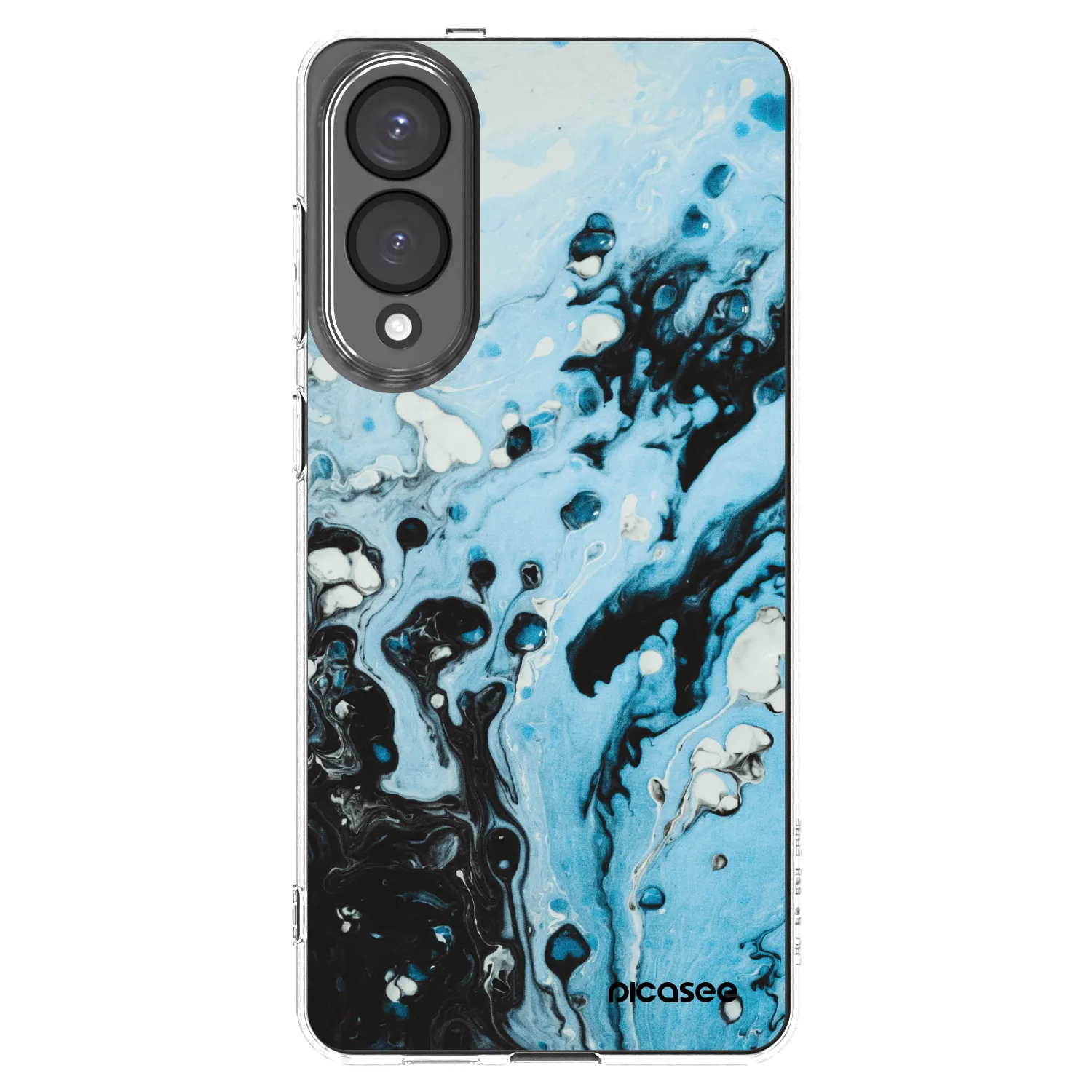 Picasee husă transparentă din silicon pentru Samsung Galaxy S25 Edge 5G - Organic blue