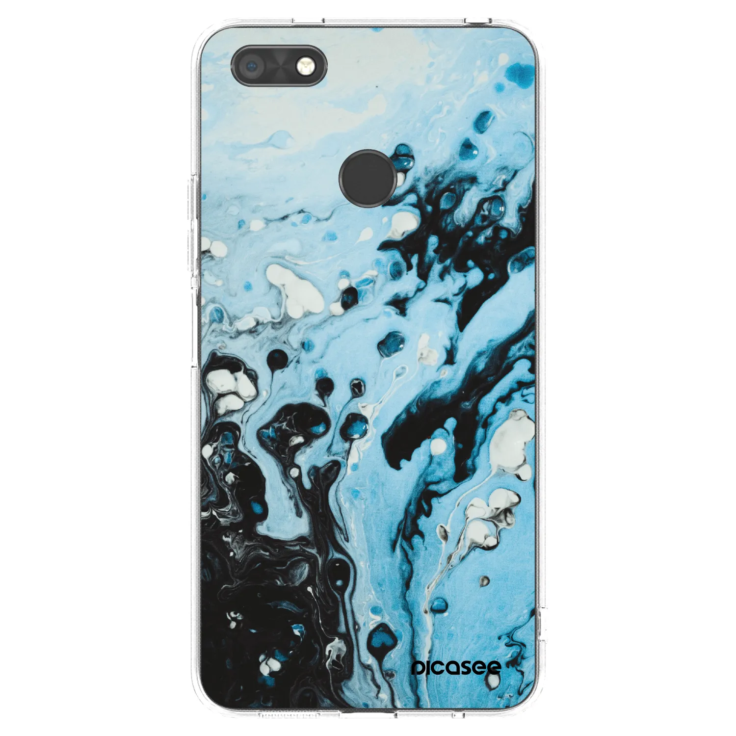 Picasee husă transparentă din silicon pentru Huawei P9 Lite Mini - Organic blue