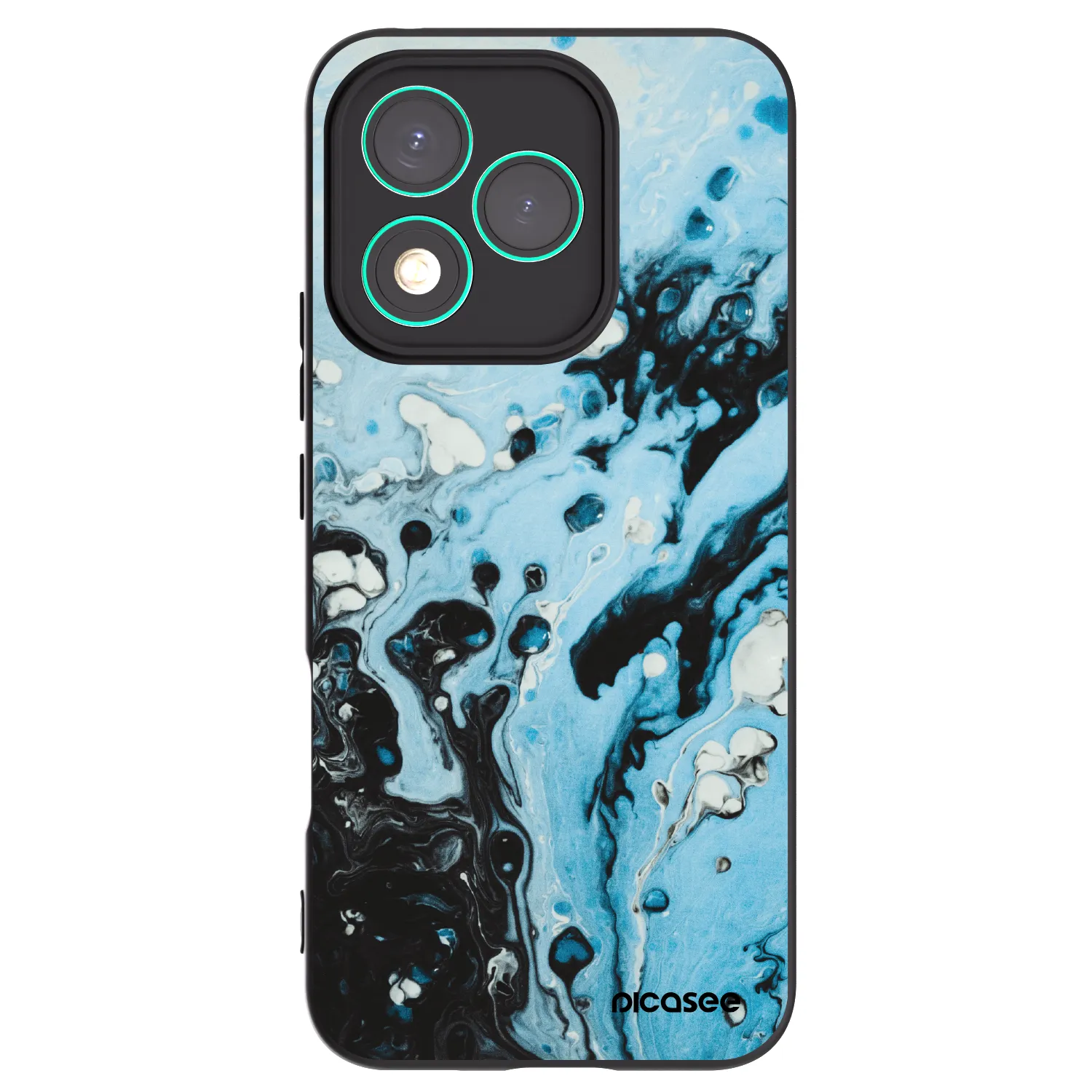 Picasee husă neagră din silicon pentru Honor 400 Lite 5G - Organic blue