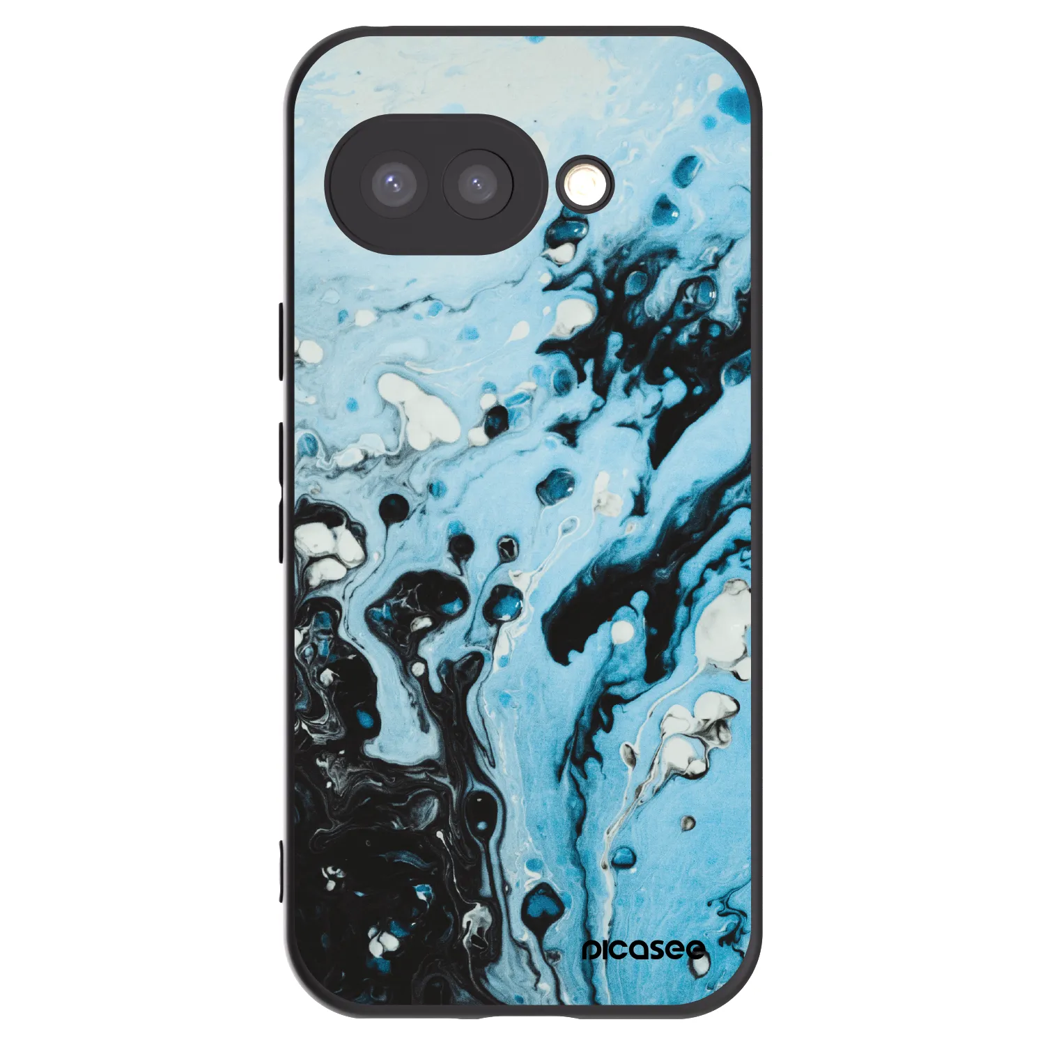 Picasee husă neagră din silicon pentru Google Pixel 9a - Organic blue