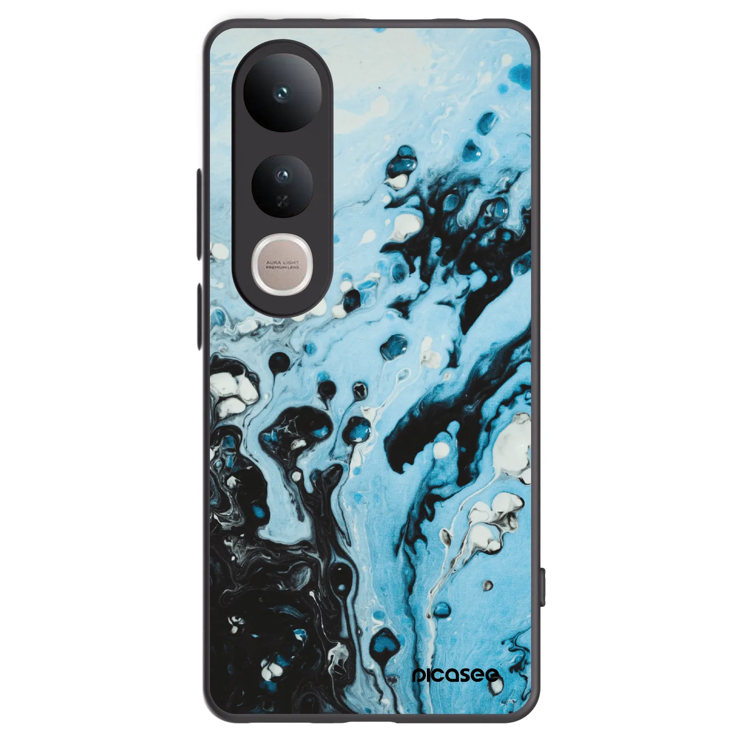 Picasee husă neagră din silicon pentru Vivo V50 Lite 5G - Organic blue