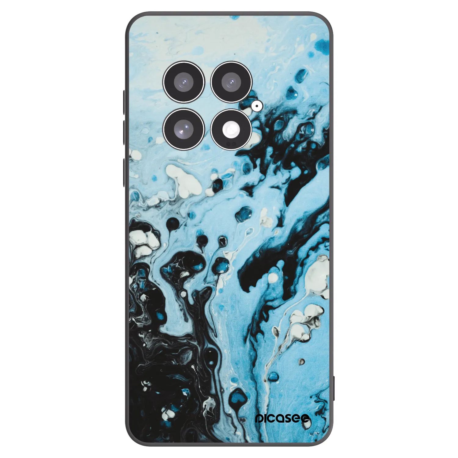 Picasee husă neagră din silicon pentru OnePlus 13 5G - Organic blue