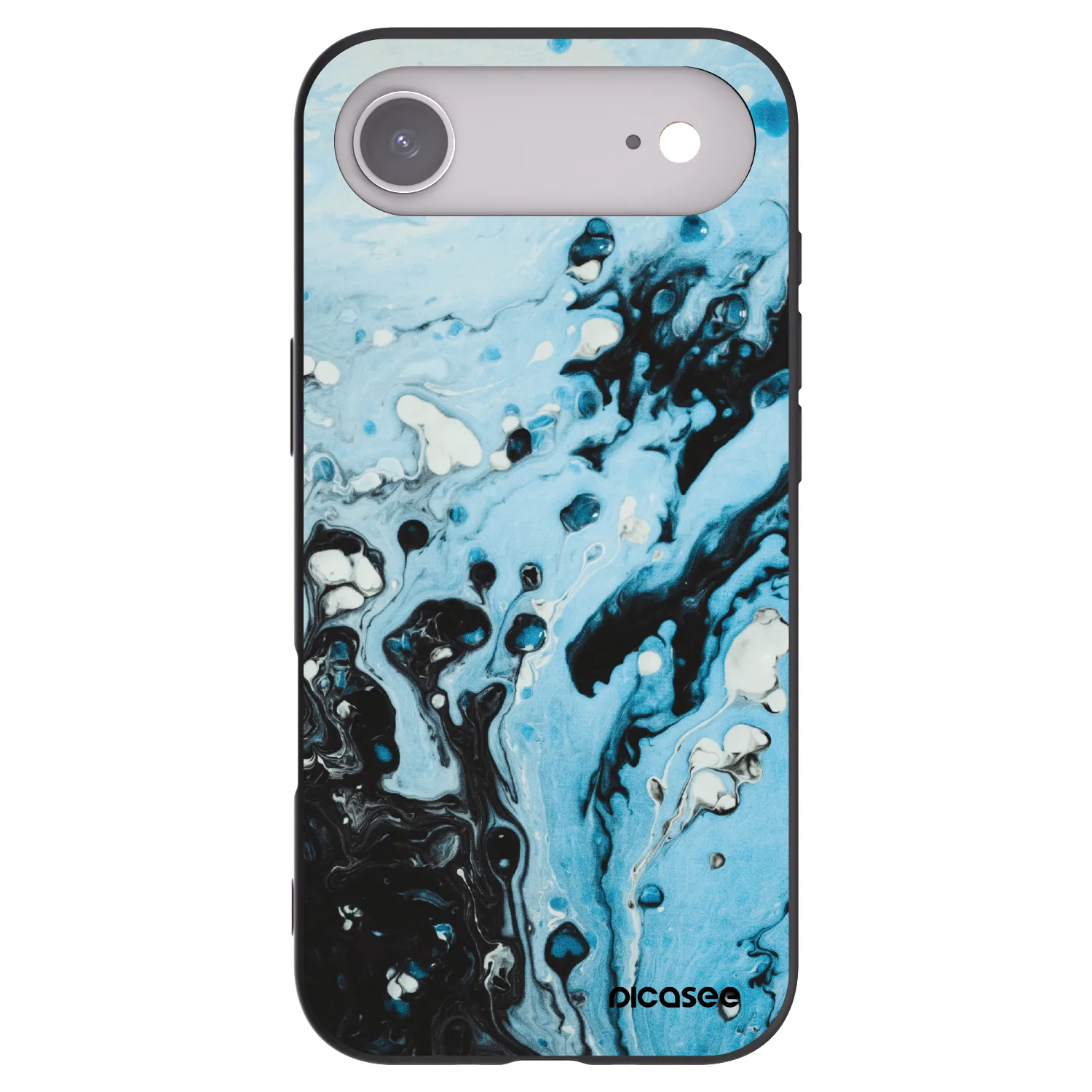 Picasee husă neagră din silicon pentru Apple iPhone Air - Organic blue