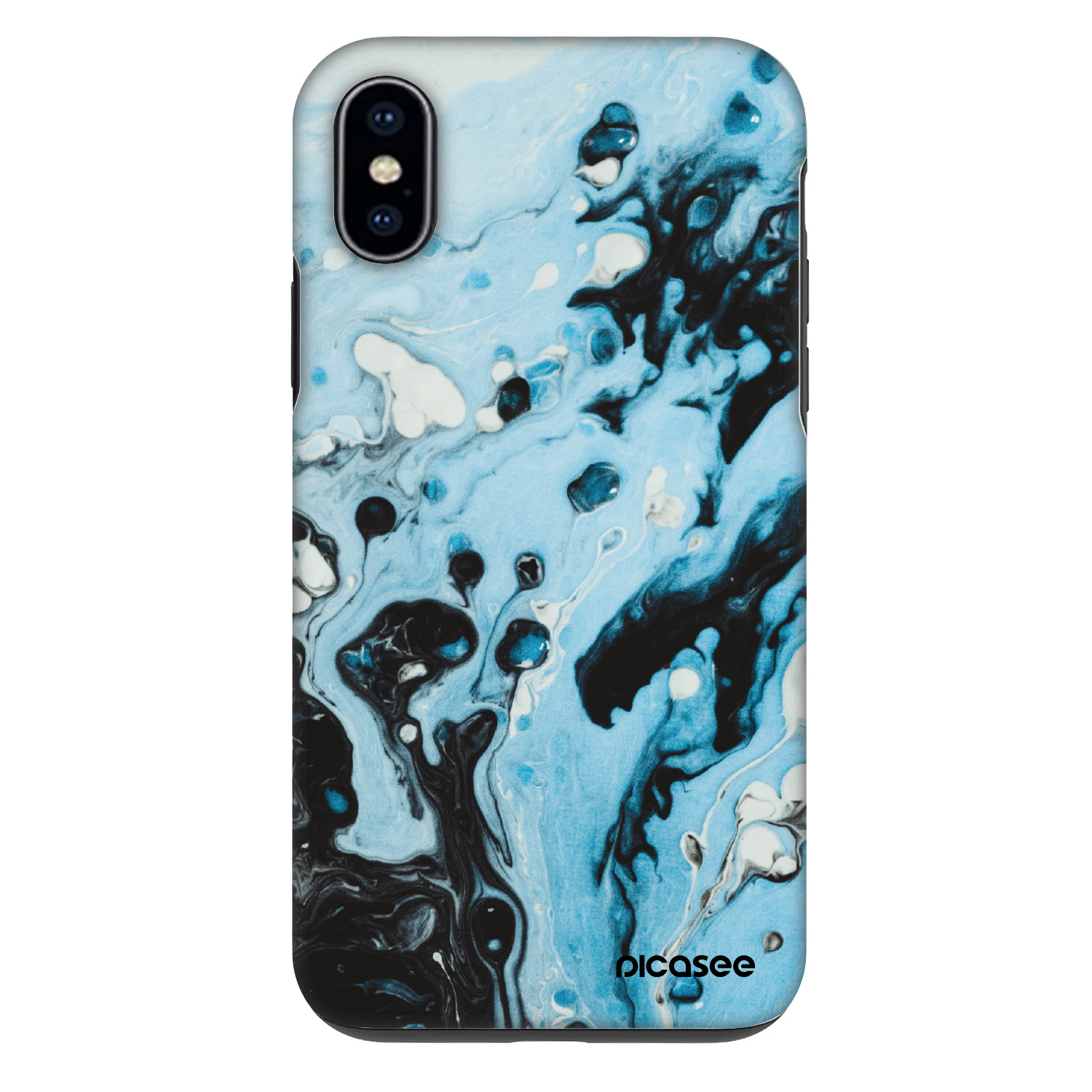 Picasee Fashion Case pentru Apple iPhone X/XS - Organic blue