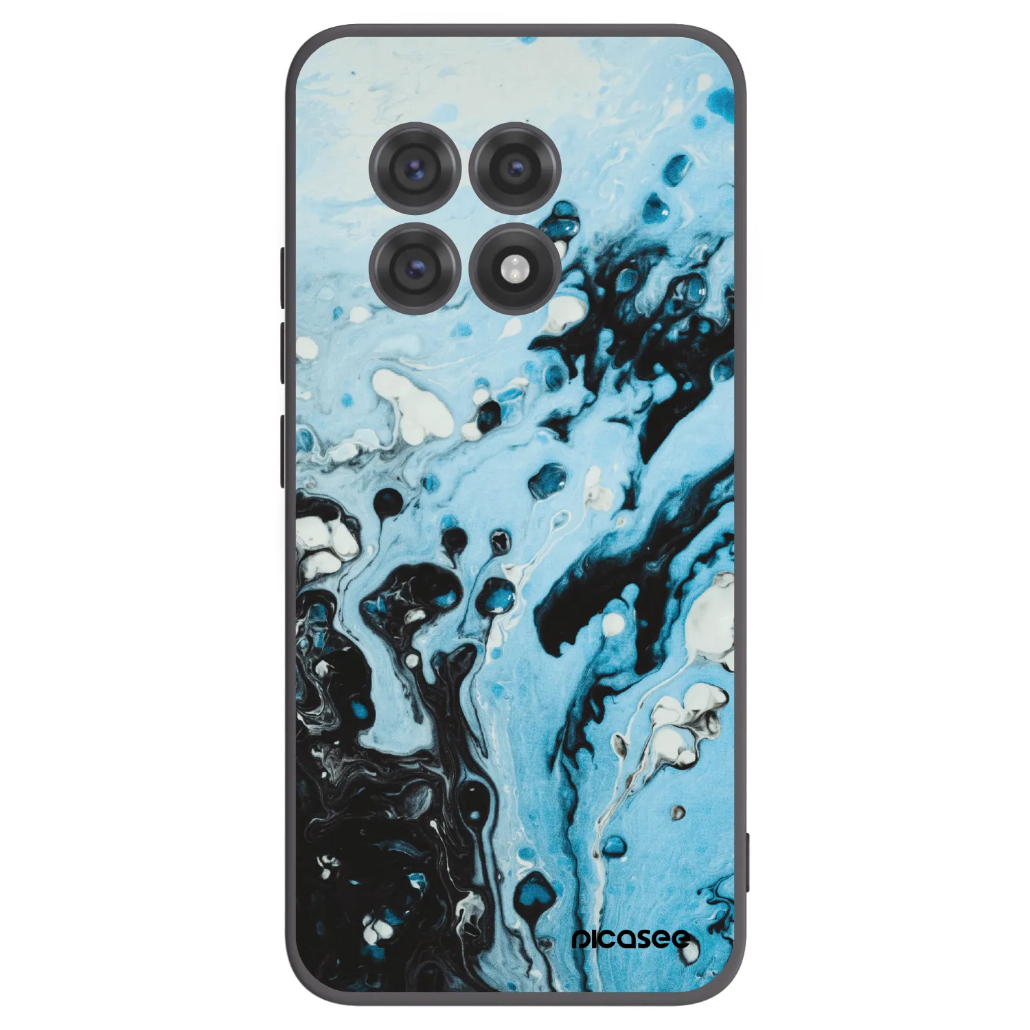 Picasee husă neagră din silicon pentru OnePlus 13R 5G - Organic blue