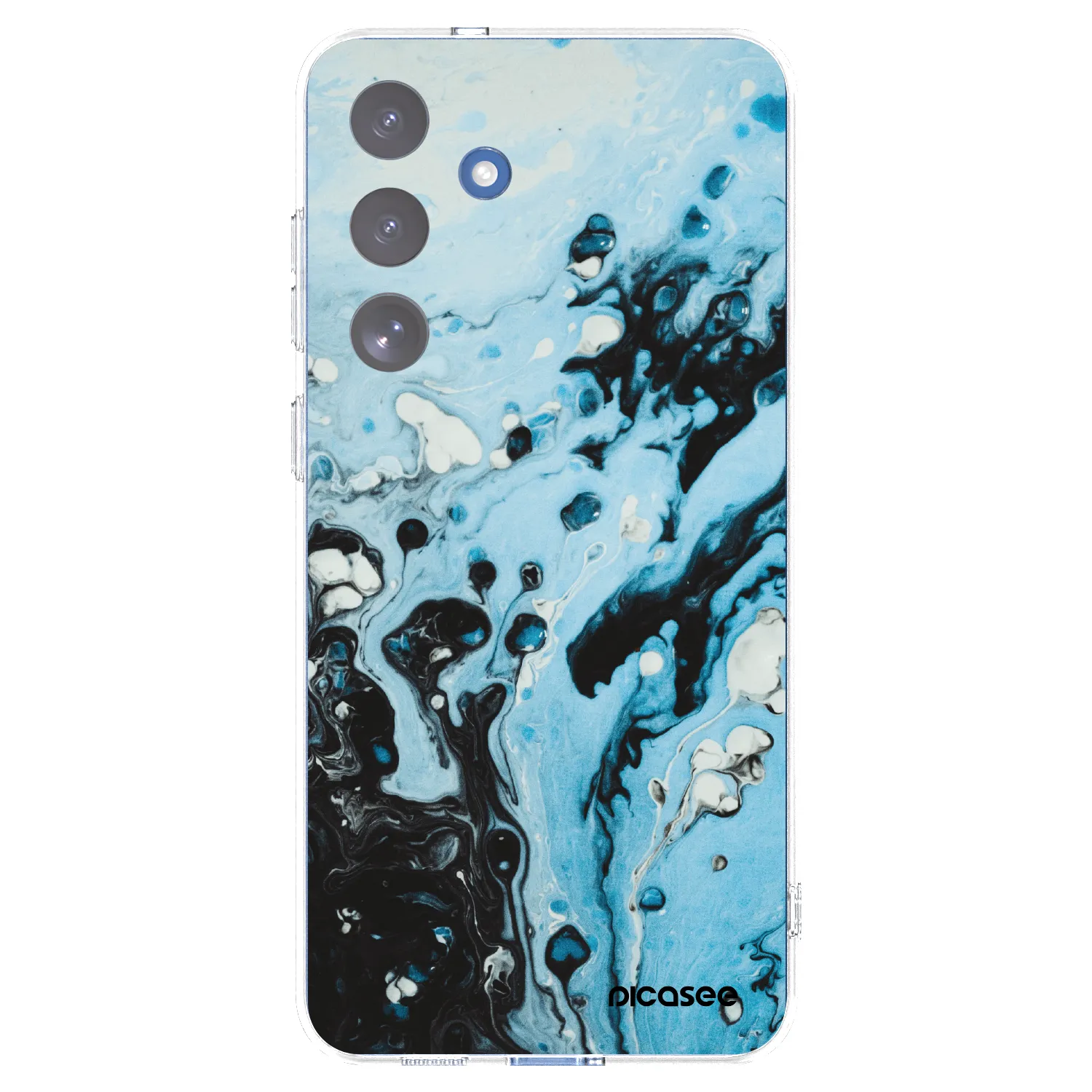 Picasee husă transparentă din silicon pentru Samsung Galaxy S25 FE 5G - Organic blue