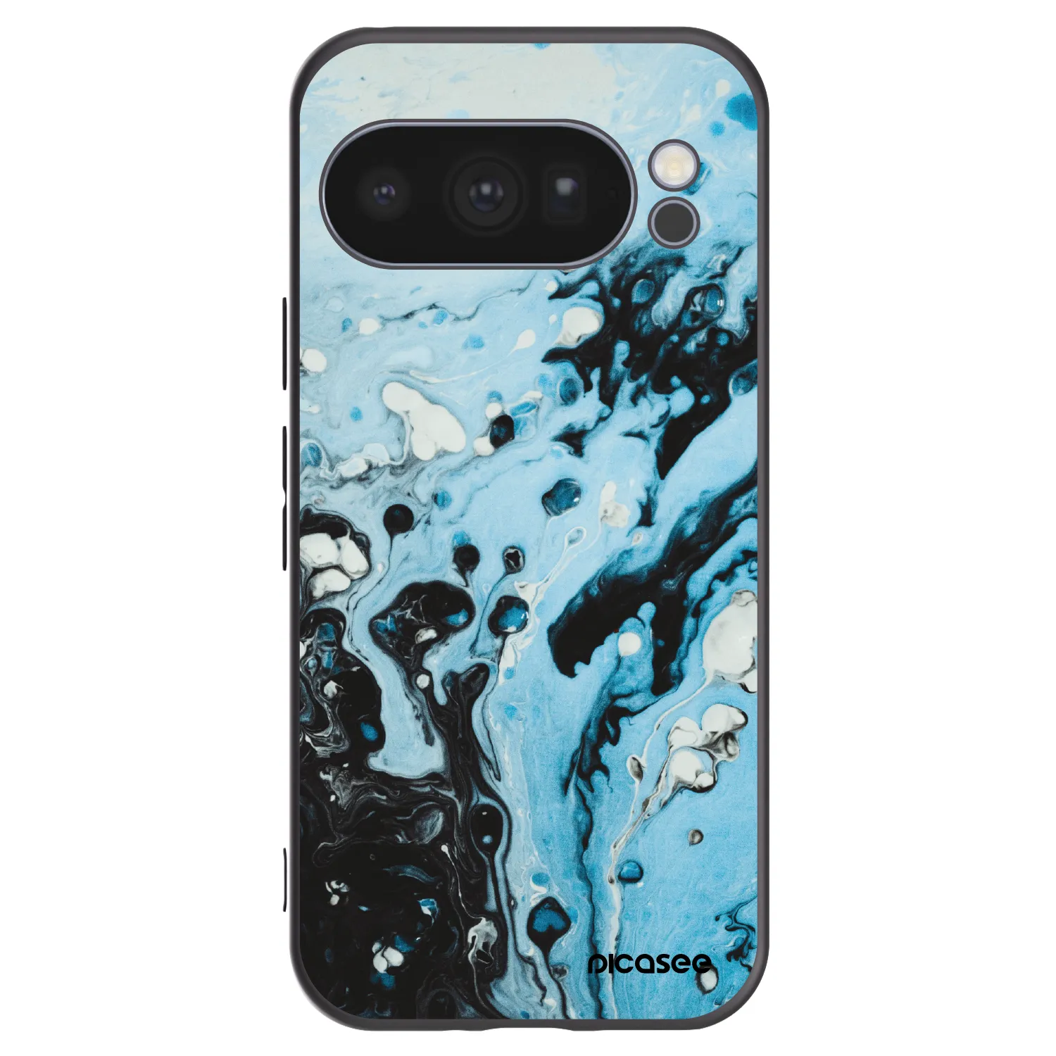Picasee husă neagră din silicon pentru Google Pixel 10 Pro - Organic blue