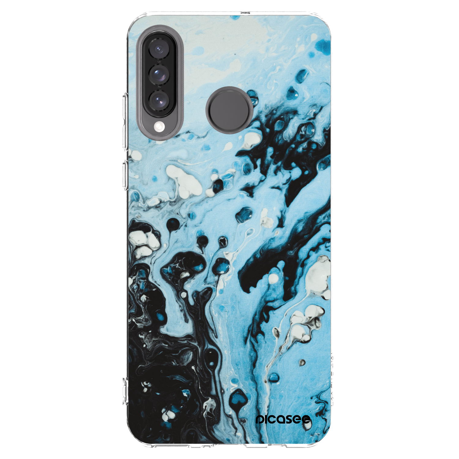 Picasee husă transparentă din silicon pentru Huawei P30 Lite - Organic blue