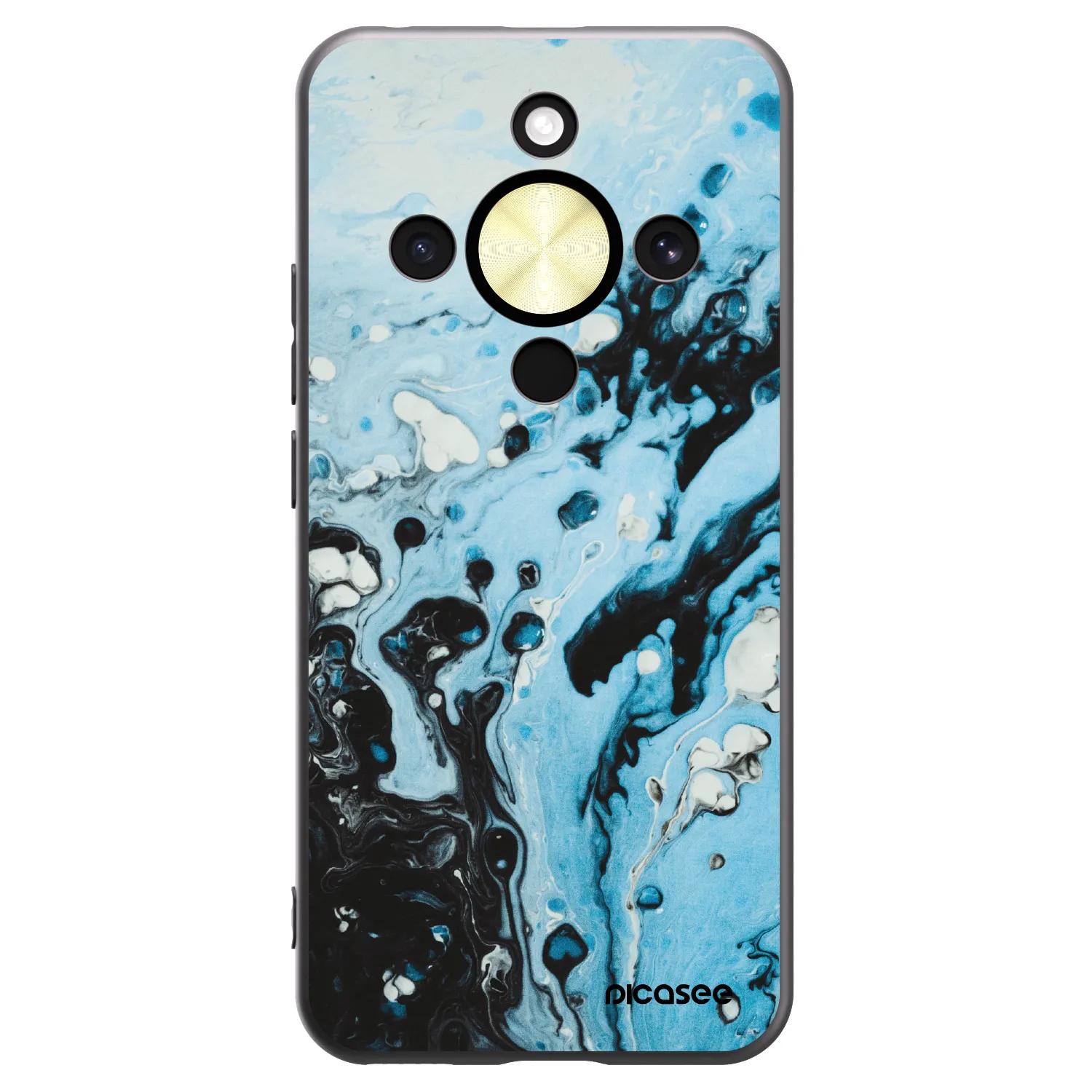 Picasee husă neagră din silicon pentru Honor Magic8 Lite 5G - Organic blue