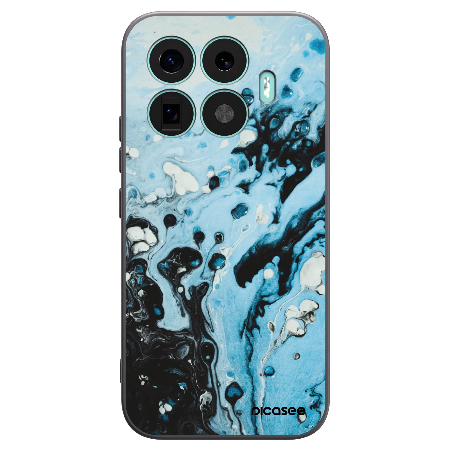 Picasee husă neagră din silicon pentru Xiaomi 17T - Organic blue